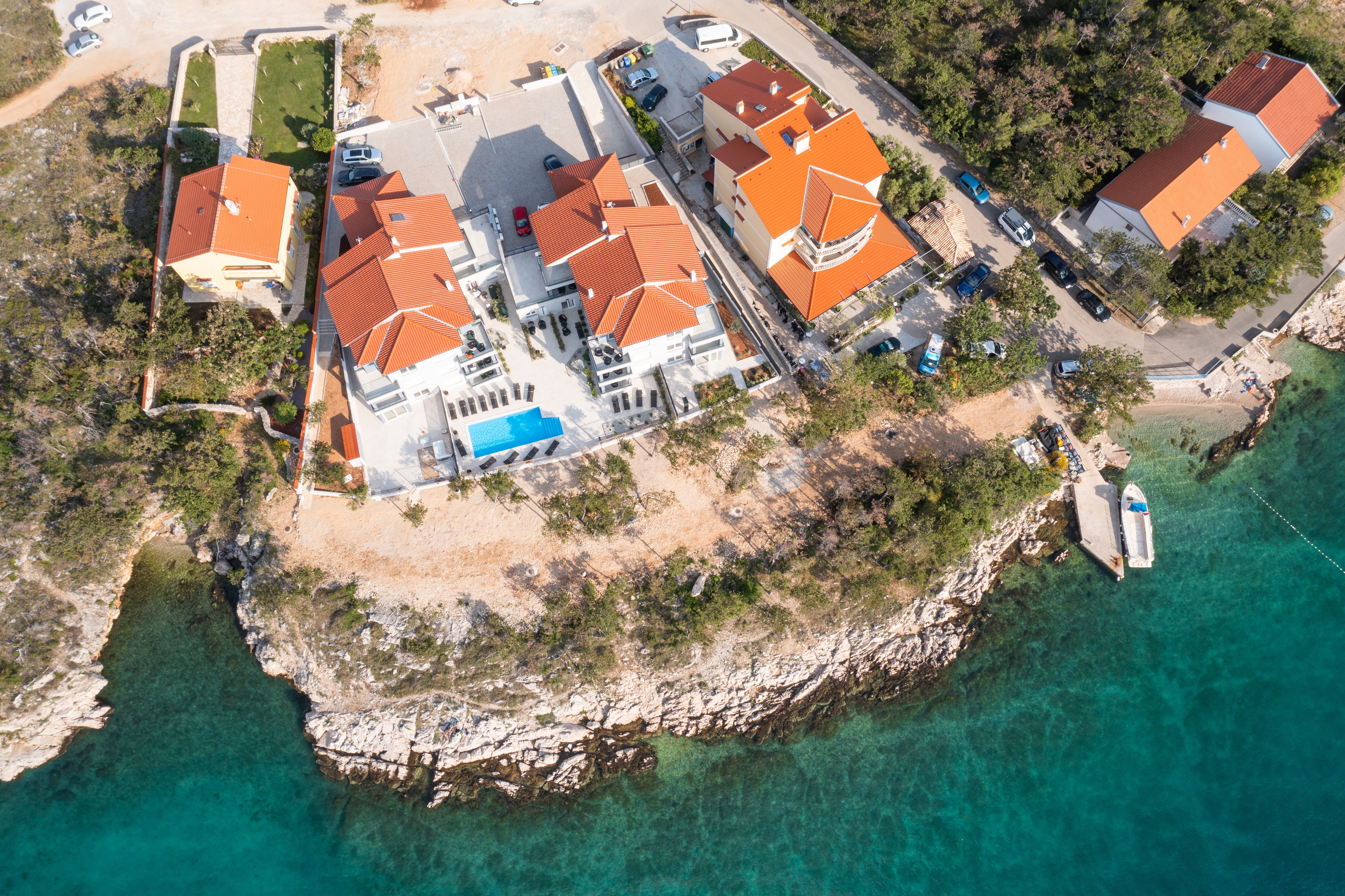 Enosobni apartma S teraso in pogledom na morje Šilo, Krk  A-g