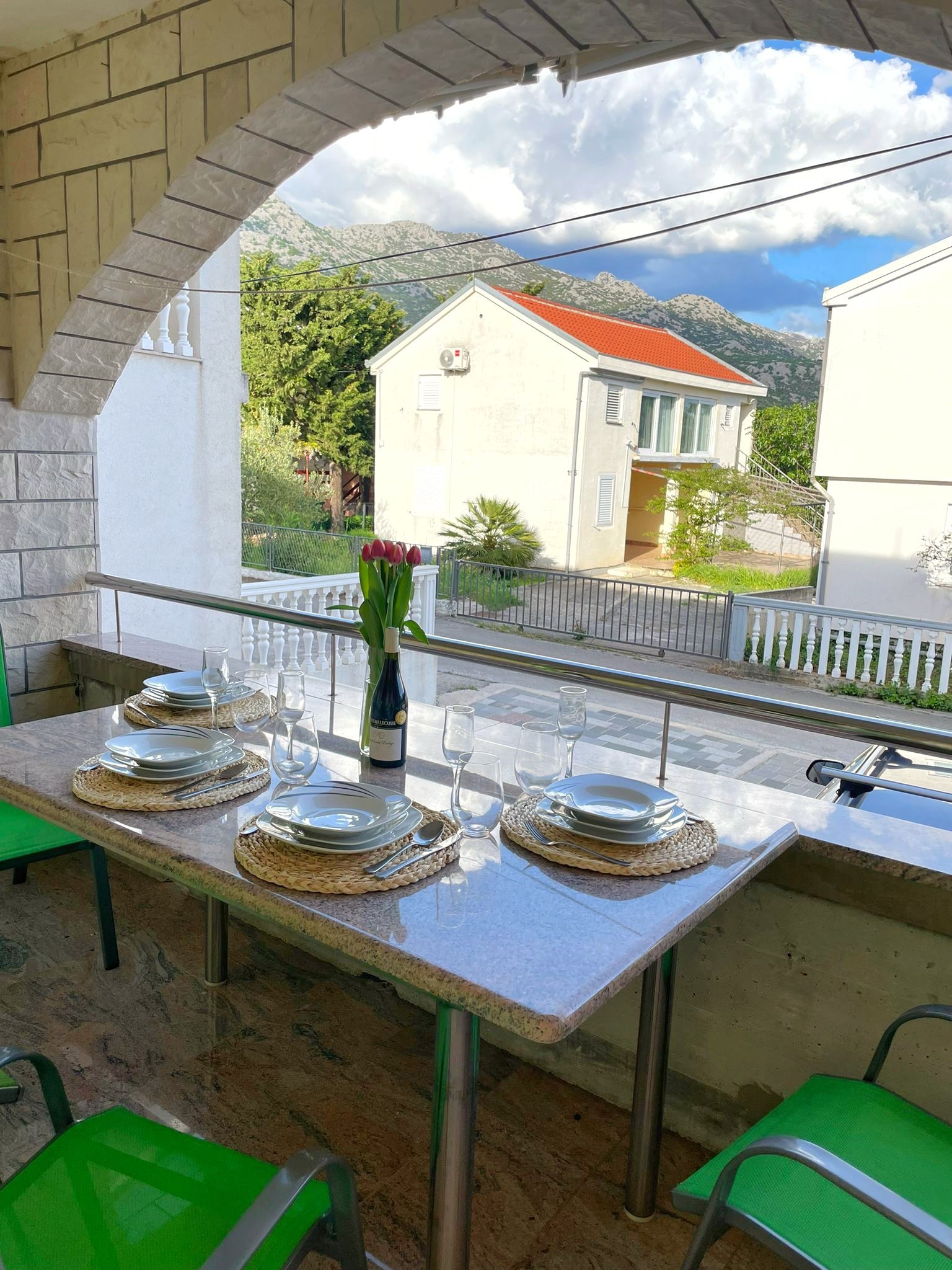 Two bedroom apartment with terrace Seline, Paklenica  A-a
