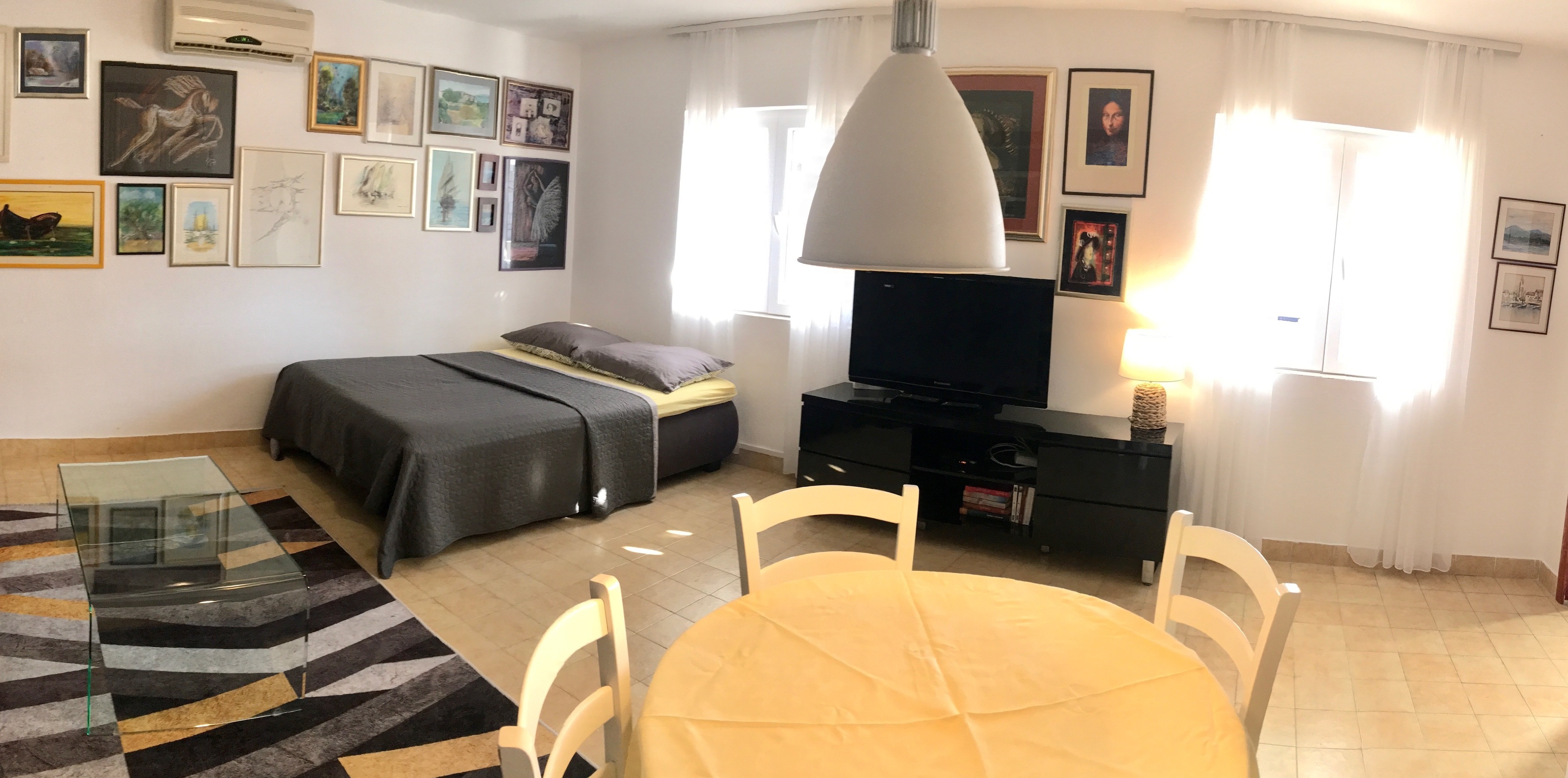 Jednosobni apartman s terasom i pogledom na more Prvić Luka, Prvić  A-a