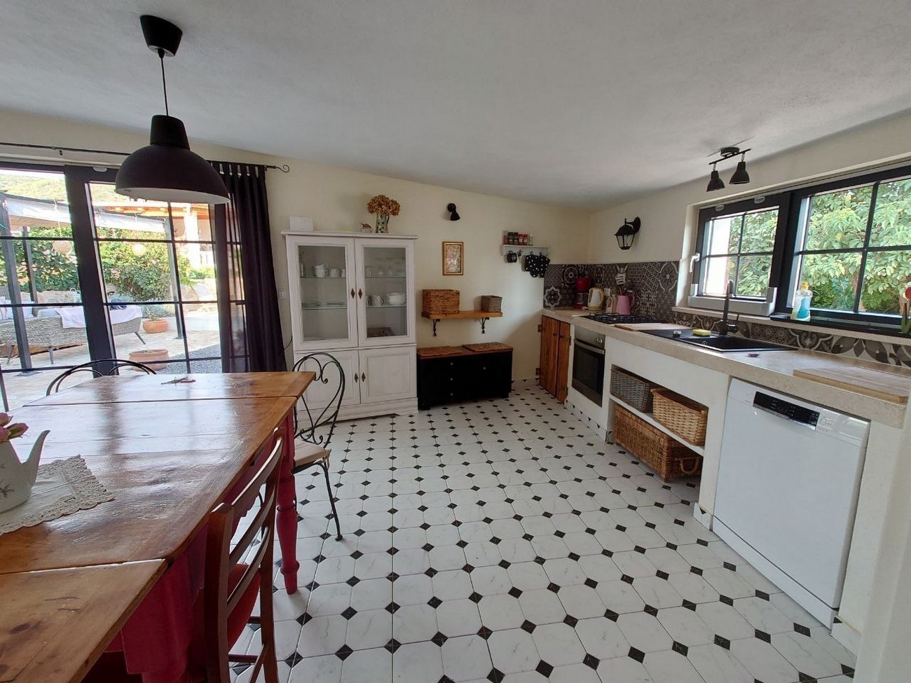 Two bedroom house with terrace Vrsine, Trogir  K