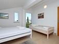 Novalja, Bedroom 1 in the apartment, air condition available and WiFi.