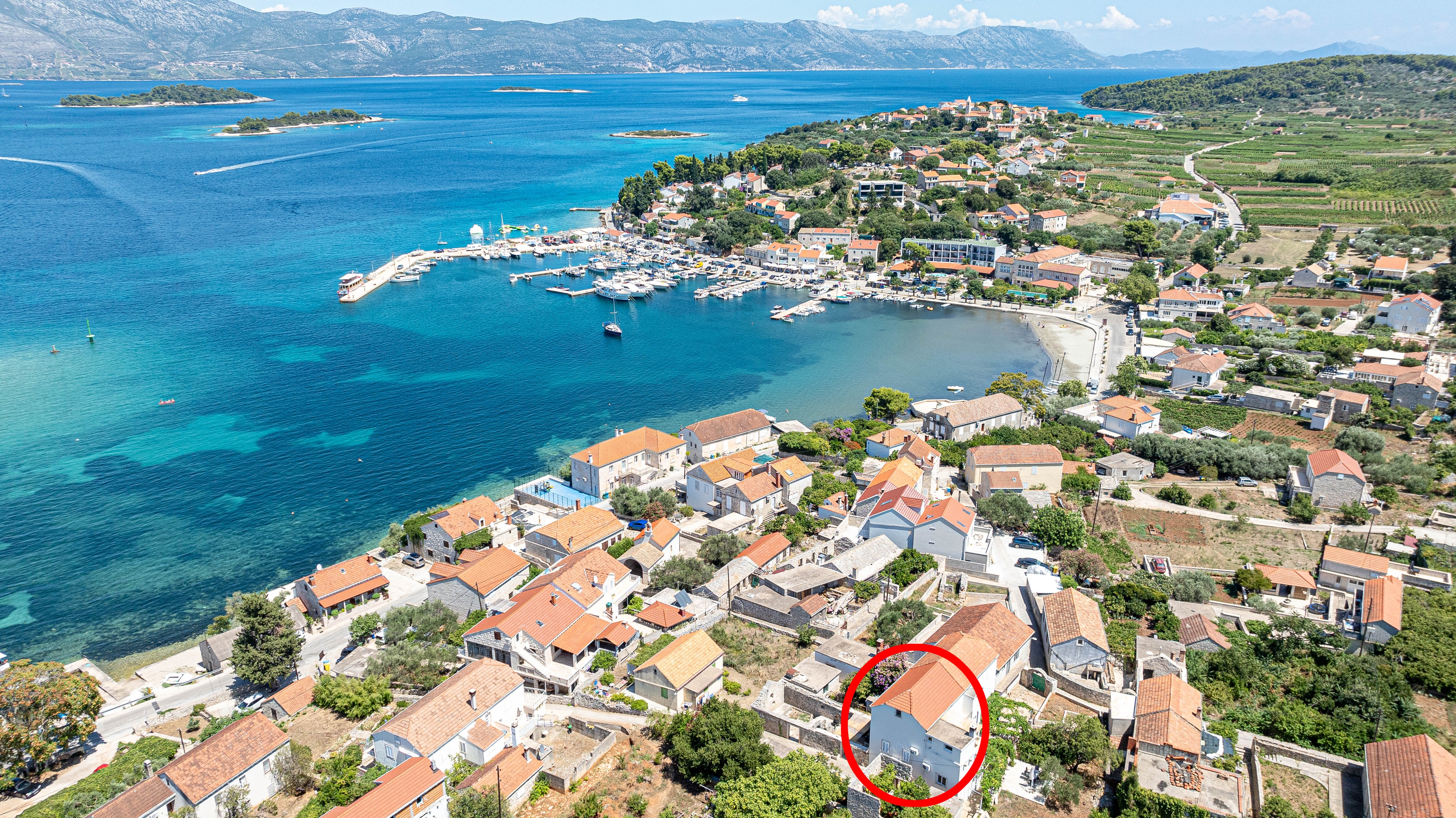 Štirisobna hiša S teraso Lumbarda, Korčula  K