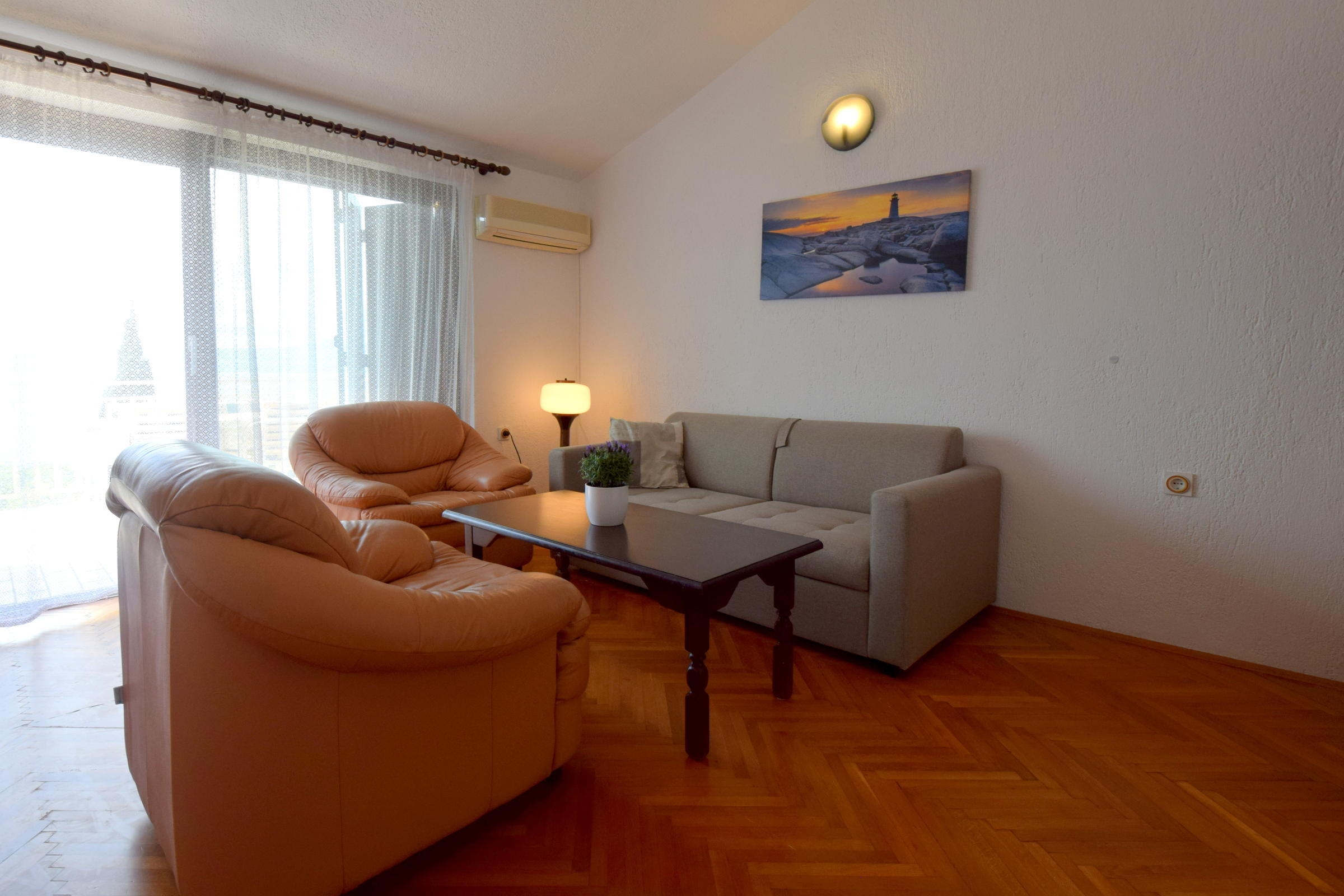 Two bedroom apartment with terrace and sea view Njivice, Krk (A-21326-b)