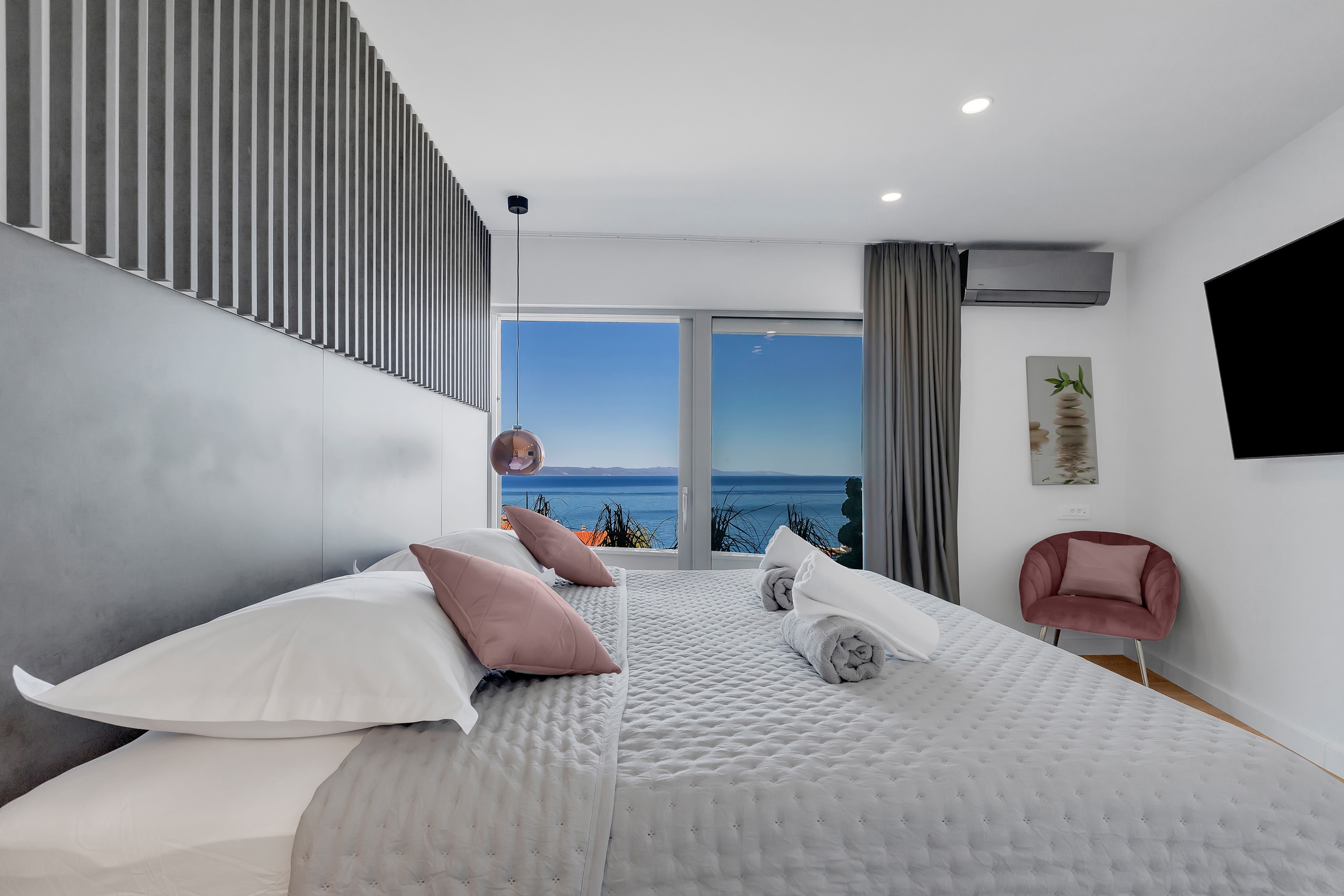 Two bedroom apartment with terrace and sea view Drašnice, Makarska  A-a