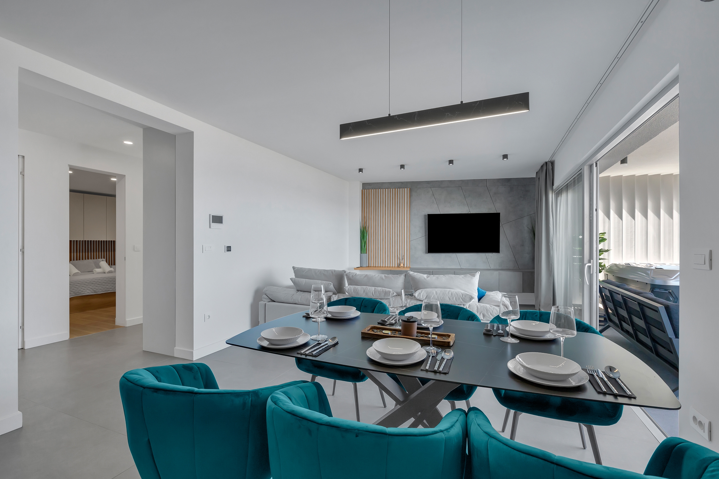 Two bedroom apartment with terrace and sea view Drašnice, Makarska  A-a