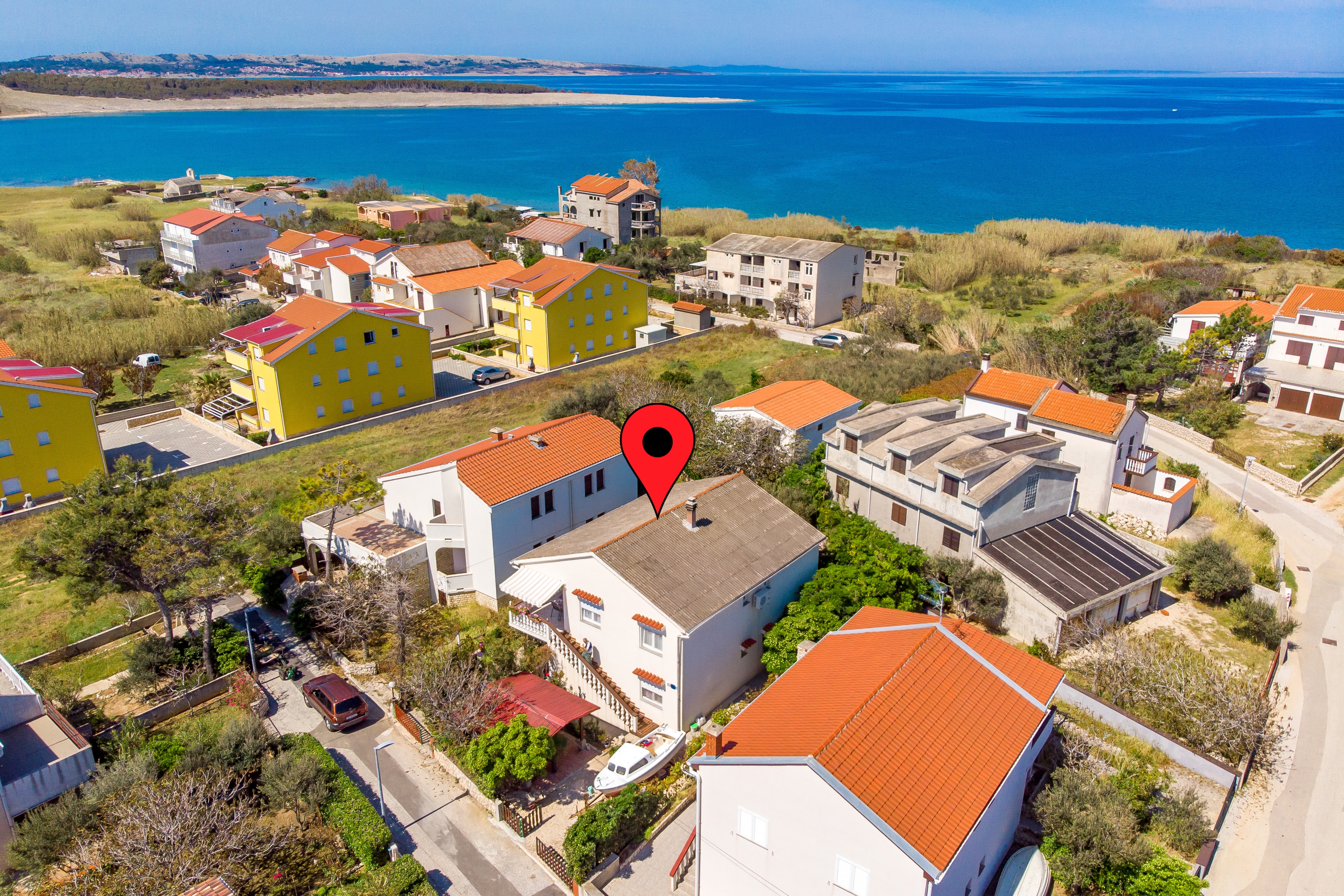 Two bedroom apartment with terrace Povljana, Pag  A-c