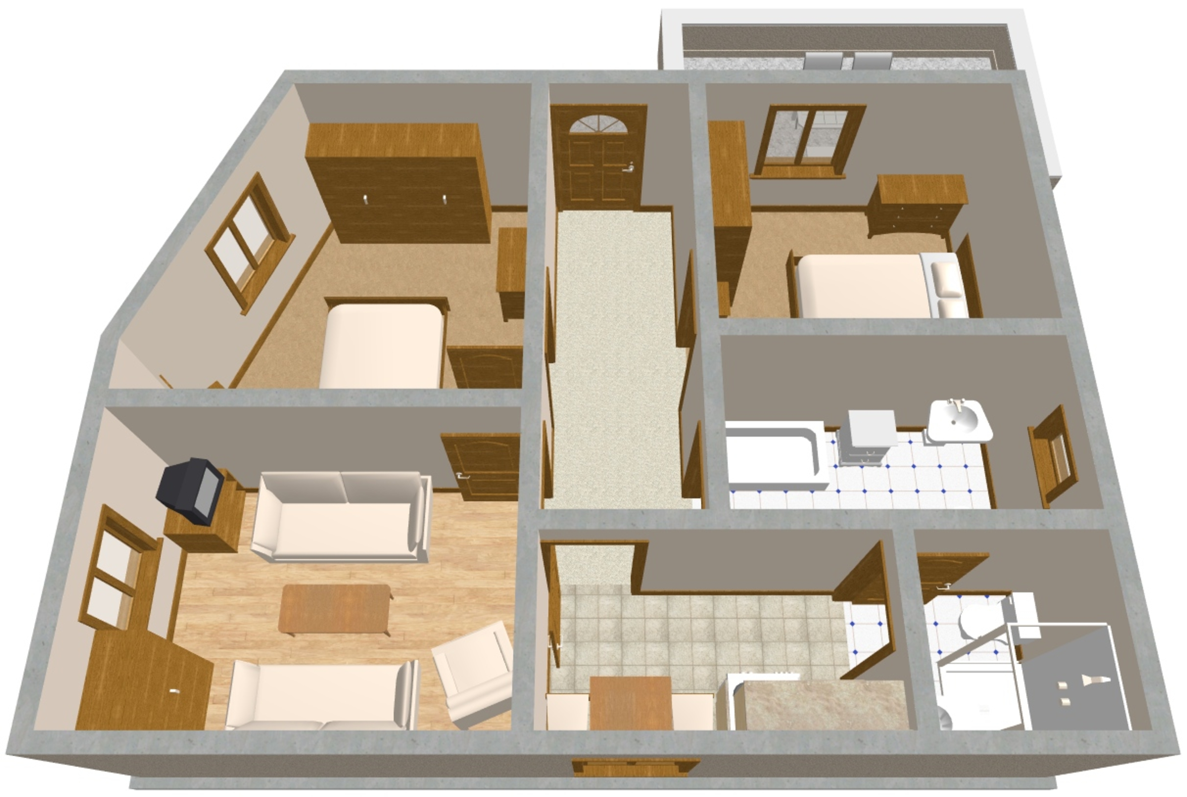 Two bedroom apartment with terrace Cavtat, Dubrovnik  A-a