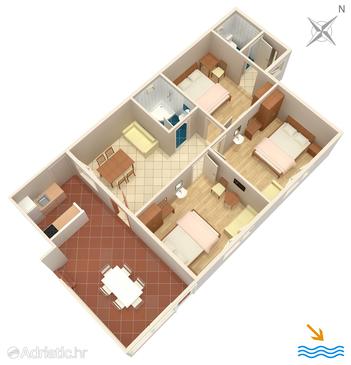 Plan Plat, Plan in the apartment, WIFI.