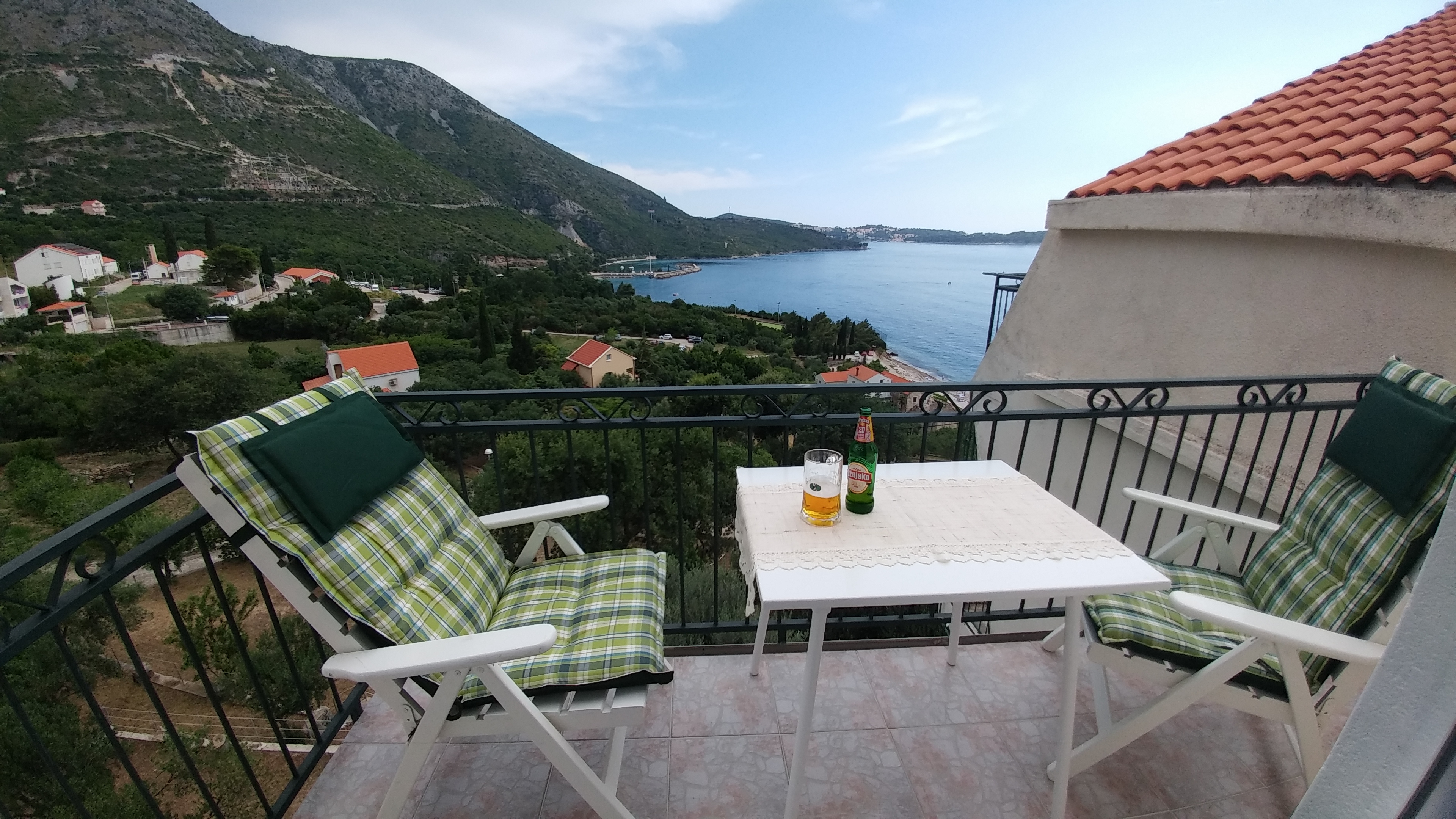 Studio flat with balcony and sea view Plat, Dubrovnik  AS-a
