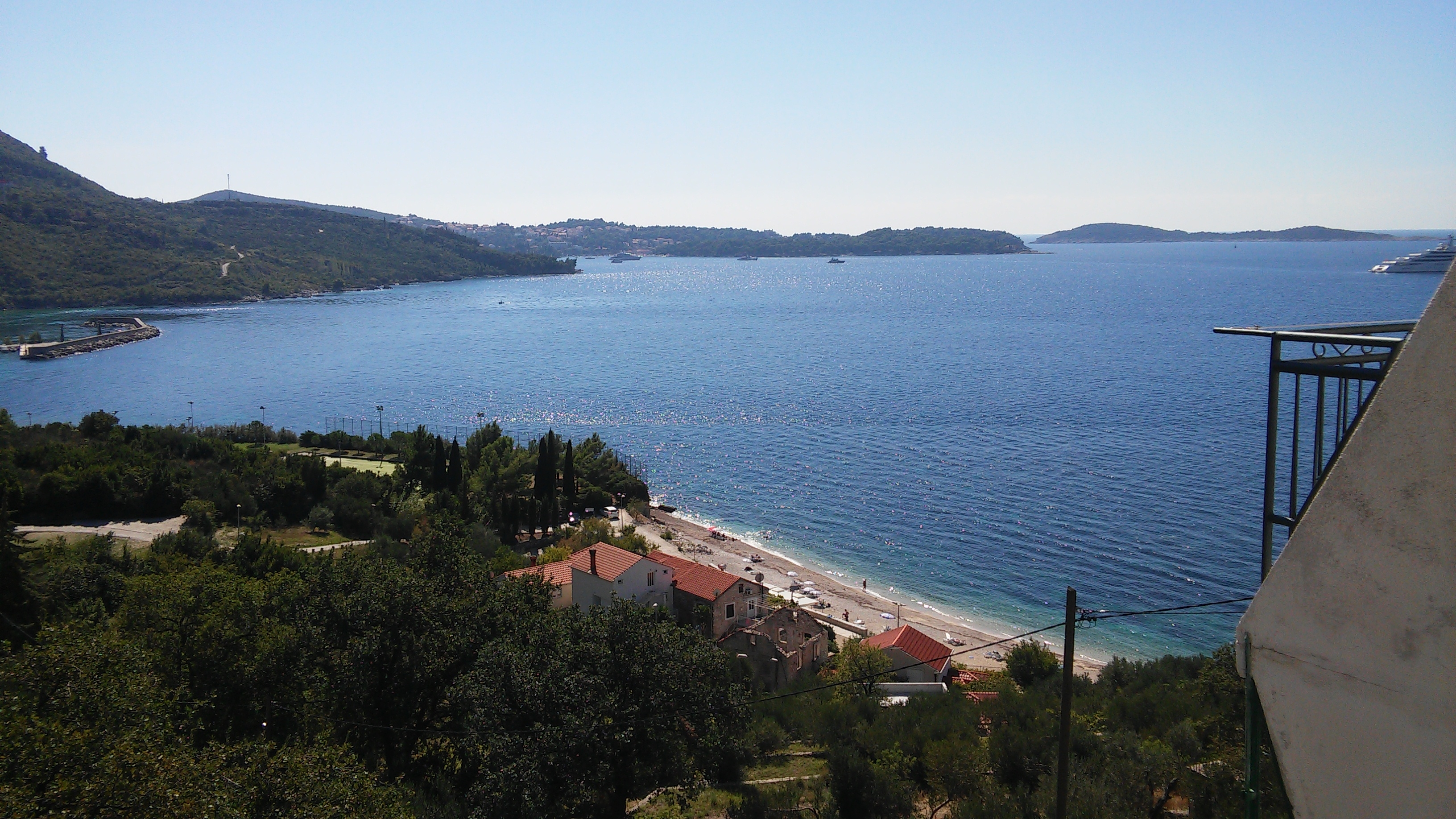 Studio flat with balcony and sea view Plat, Dubrovnik  AS-a