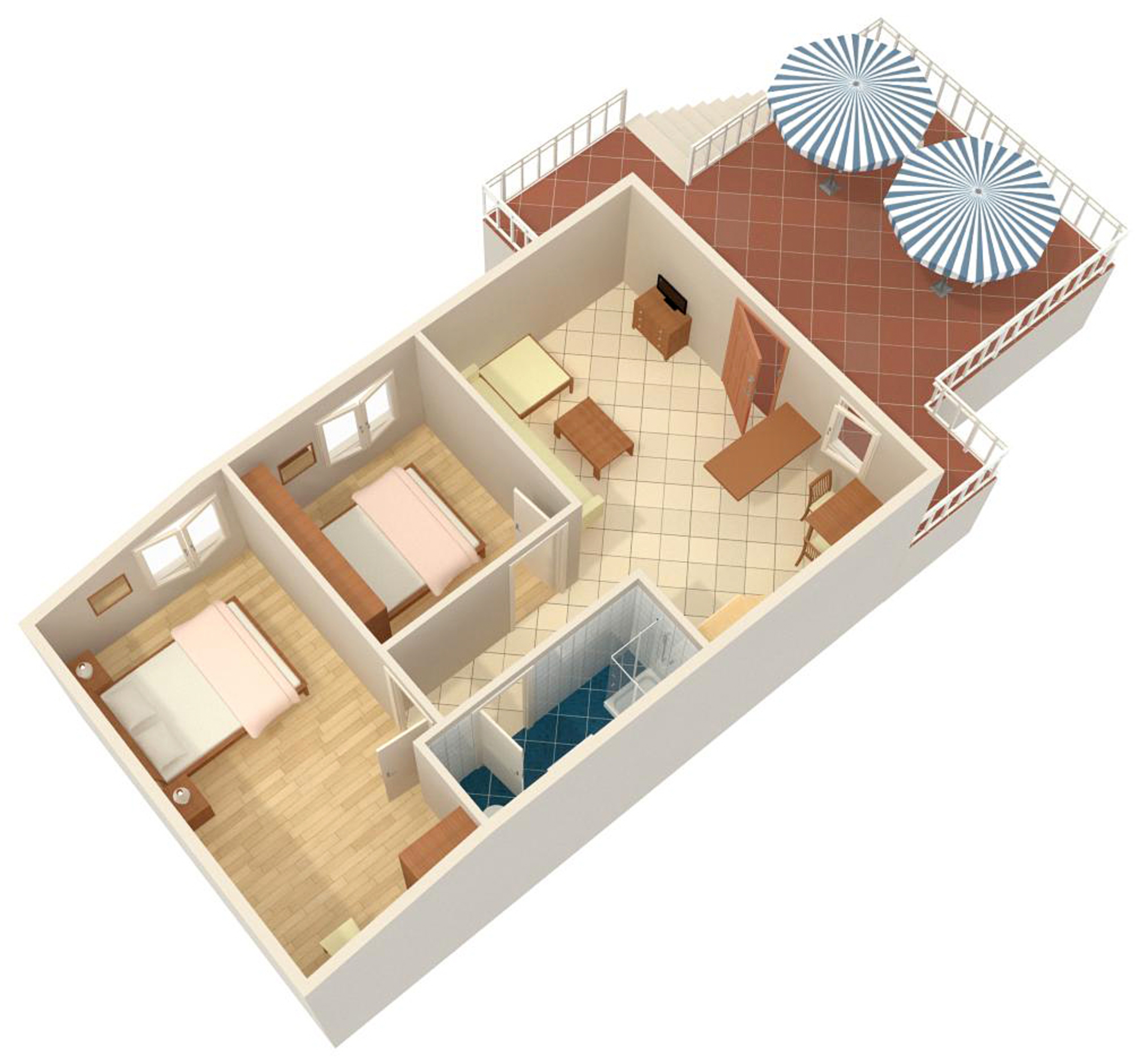 Two bedroom apartment near beach Molunat, Dubrovnik  A-b