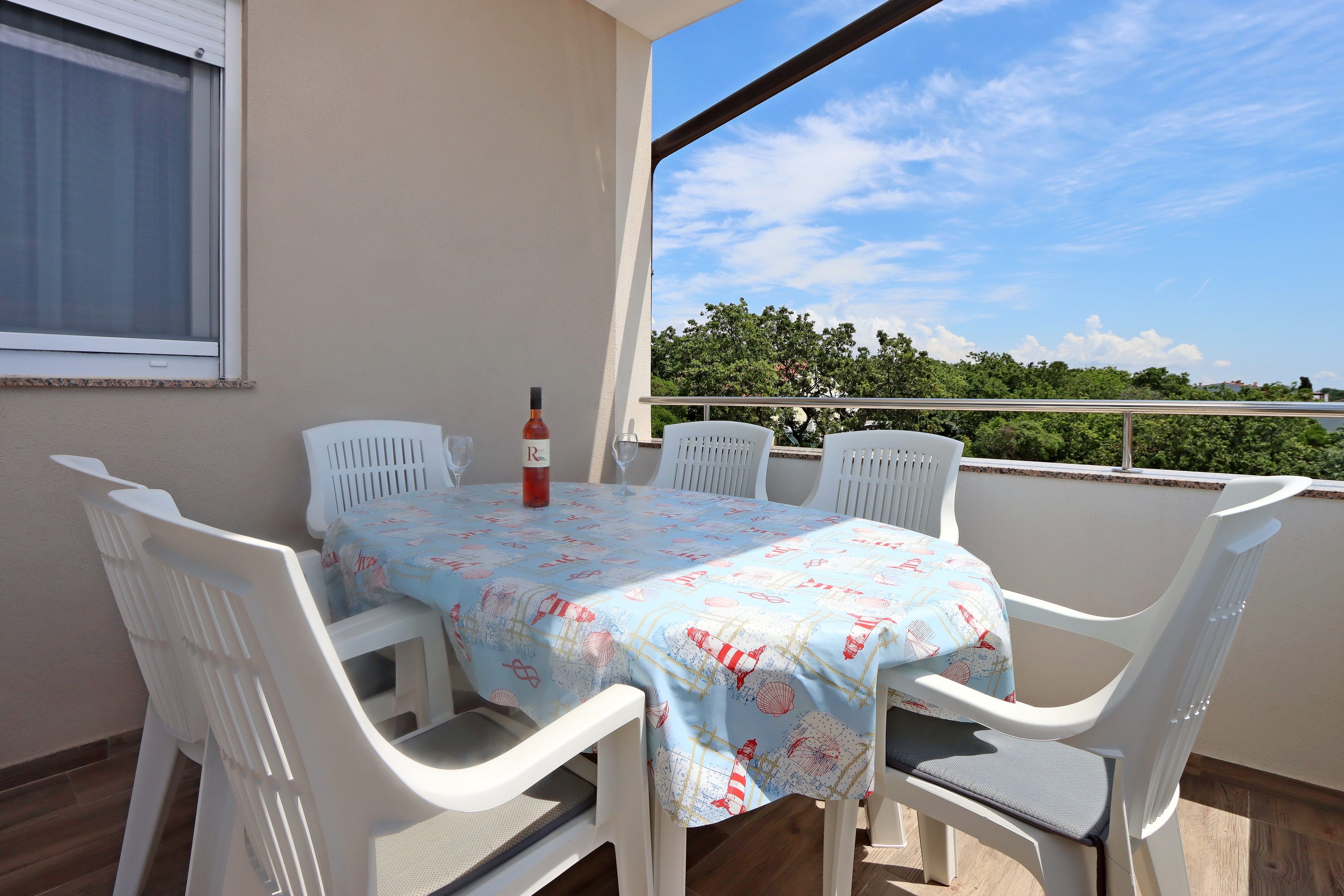 Two bedroom apartment with terrace and sea view Potočnica, Pag (A-21446-a)