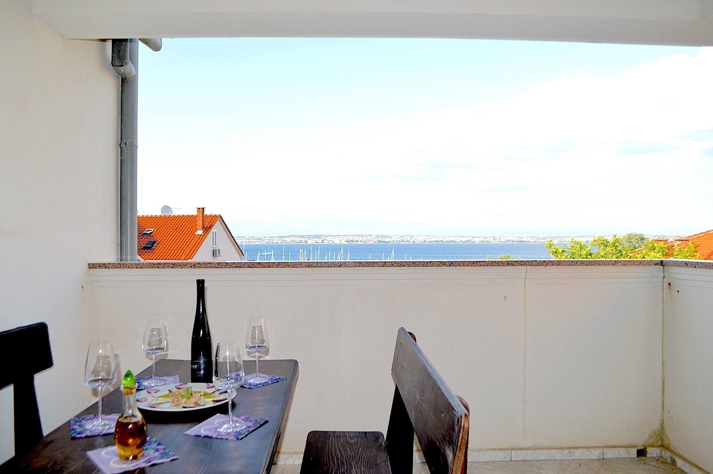 Two bedroom apartment with balcony and sea view Preko, Ugljan  A-a