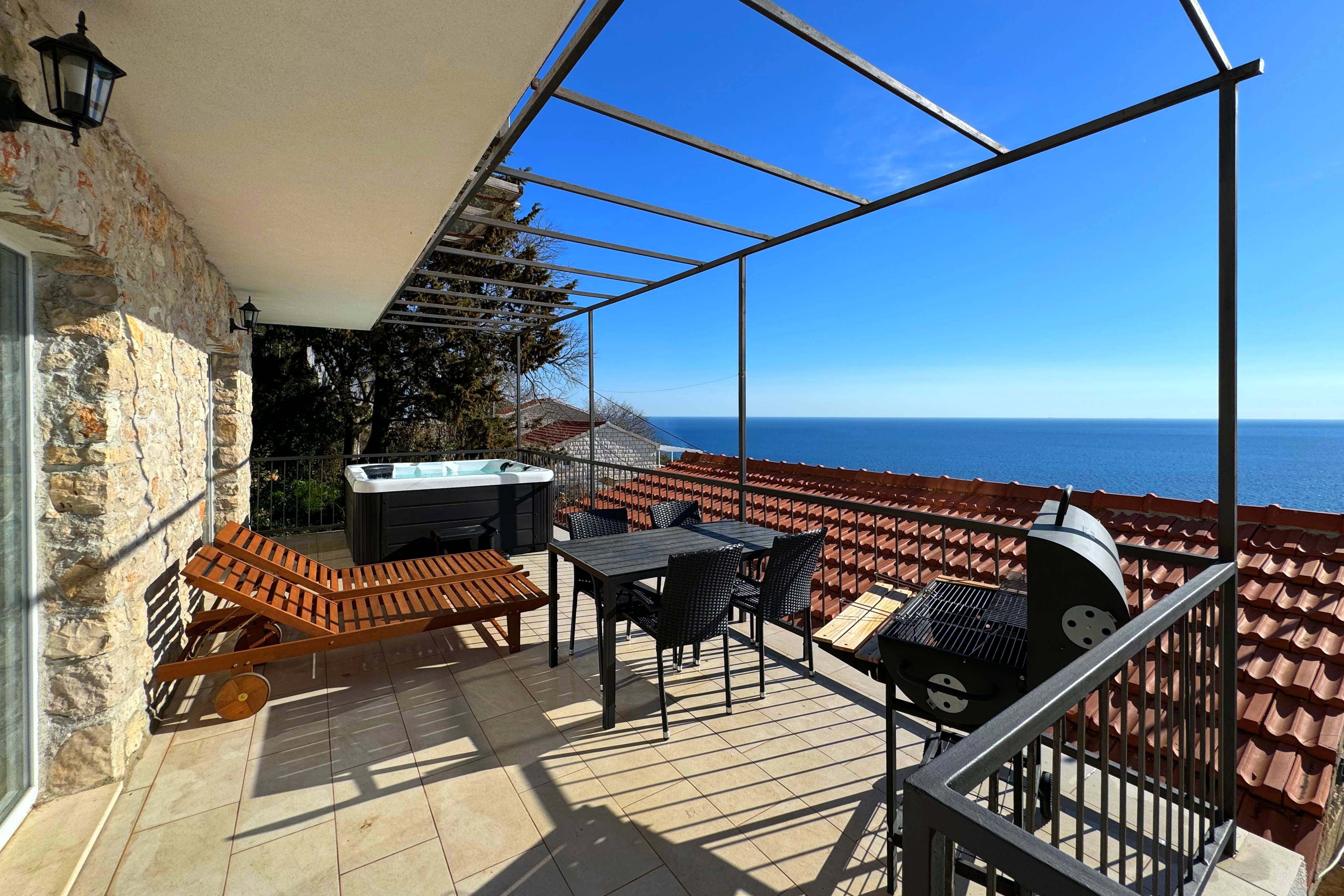 One bedroom apartment with terrace and sea view Borje, Pelješac (A-21496-a)