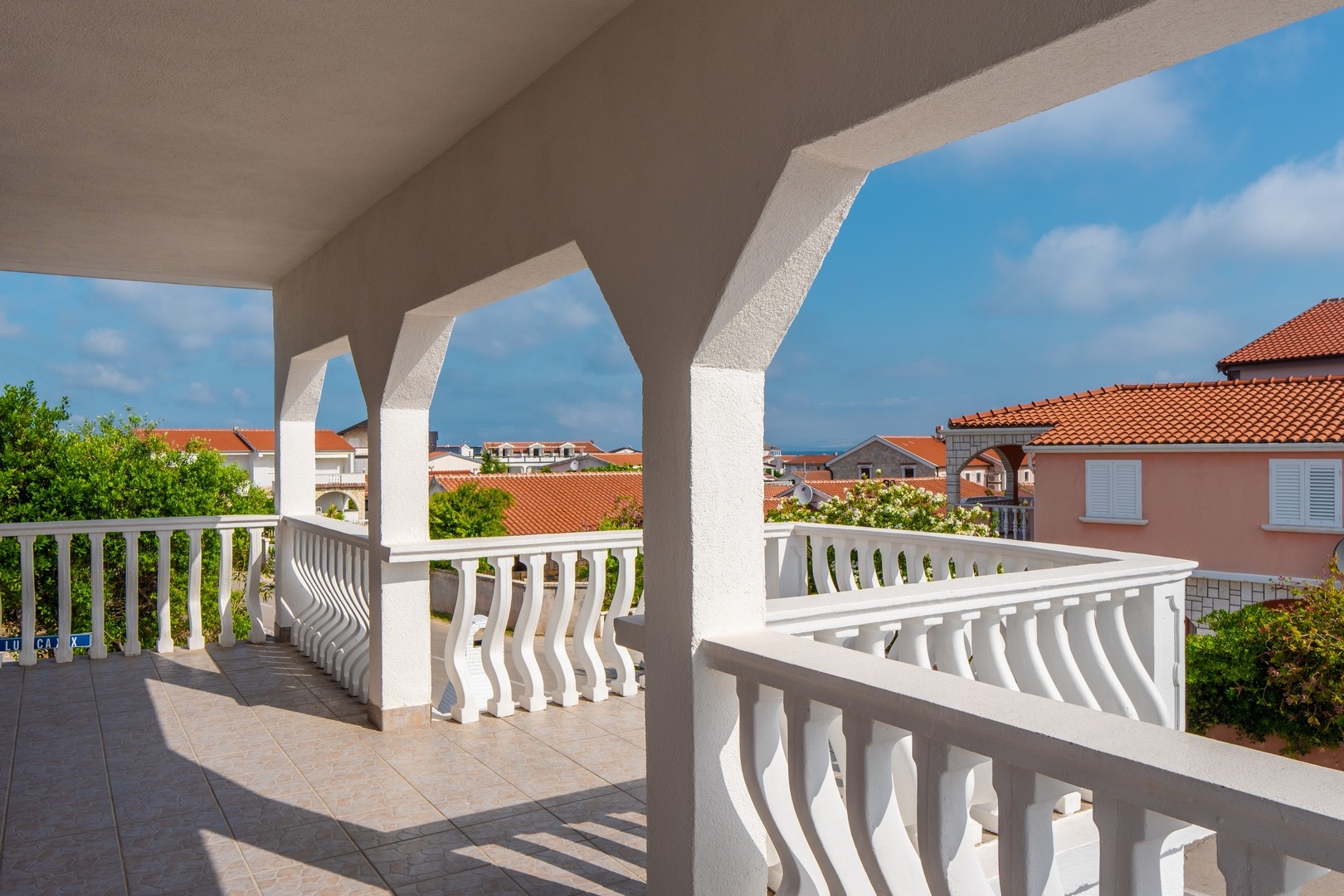 Two bedroom apartment with terrace and sea view Vir  A-b
