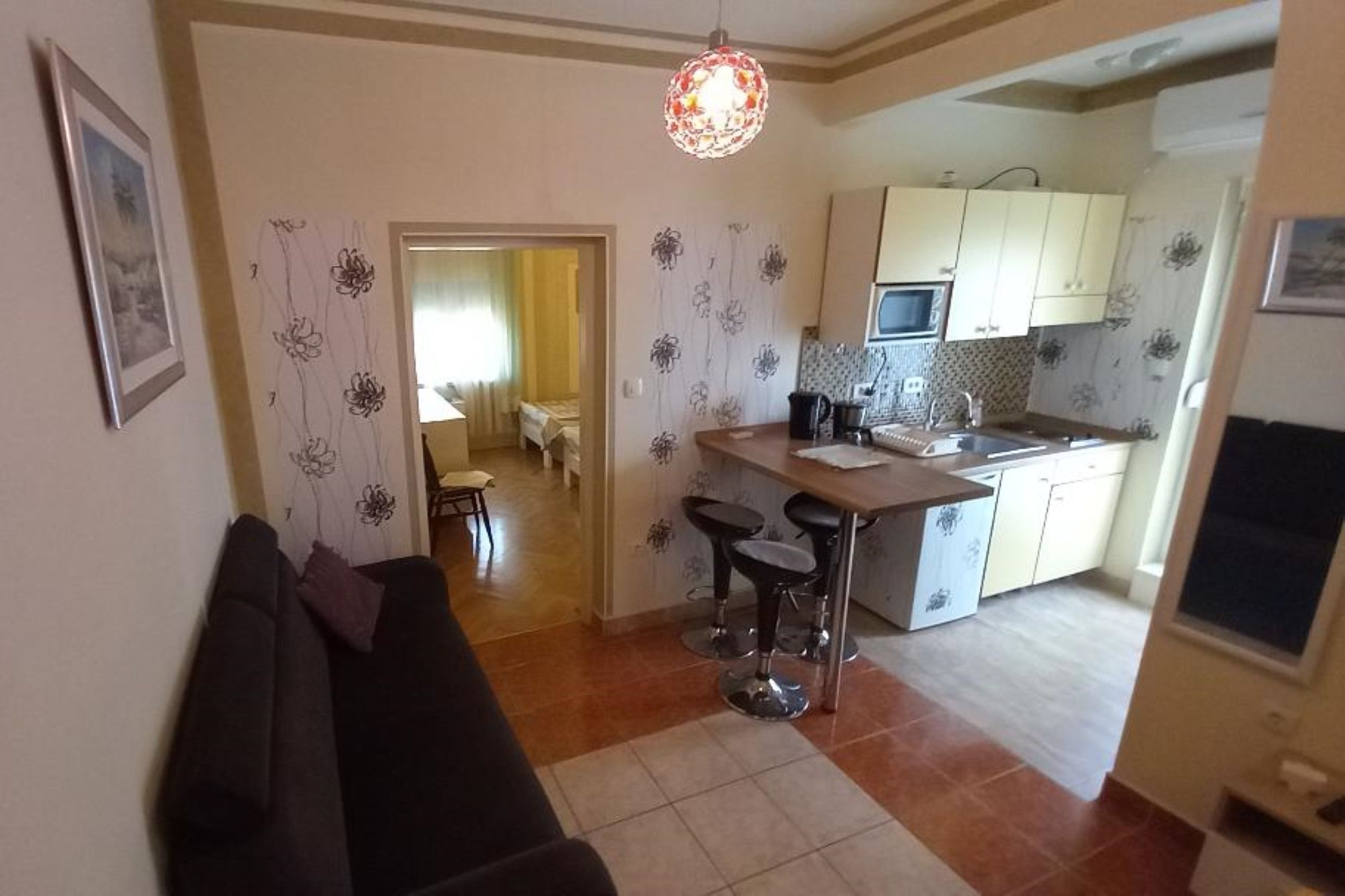 Jednosobni apartman s balkonom Vir  A-a