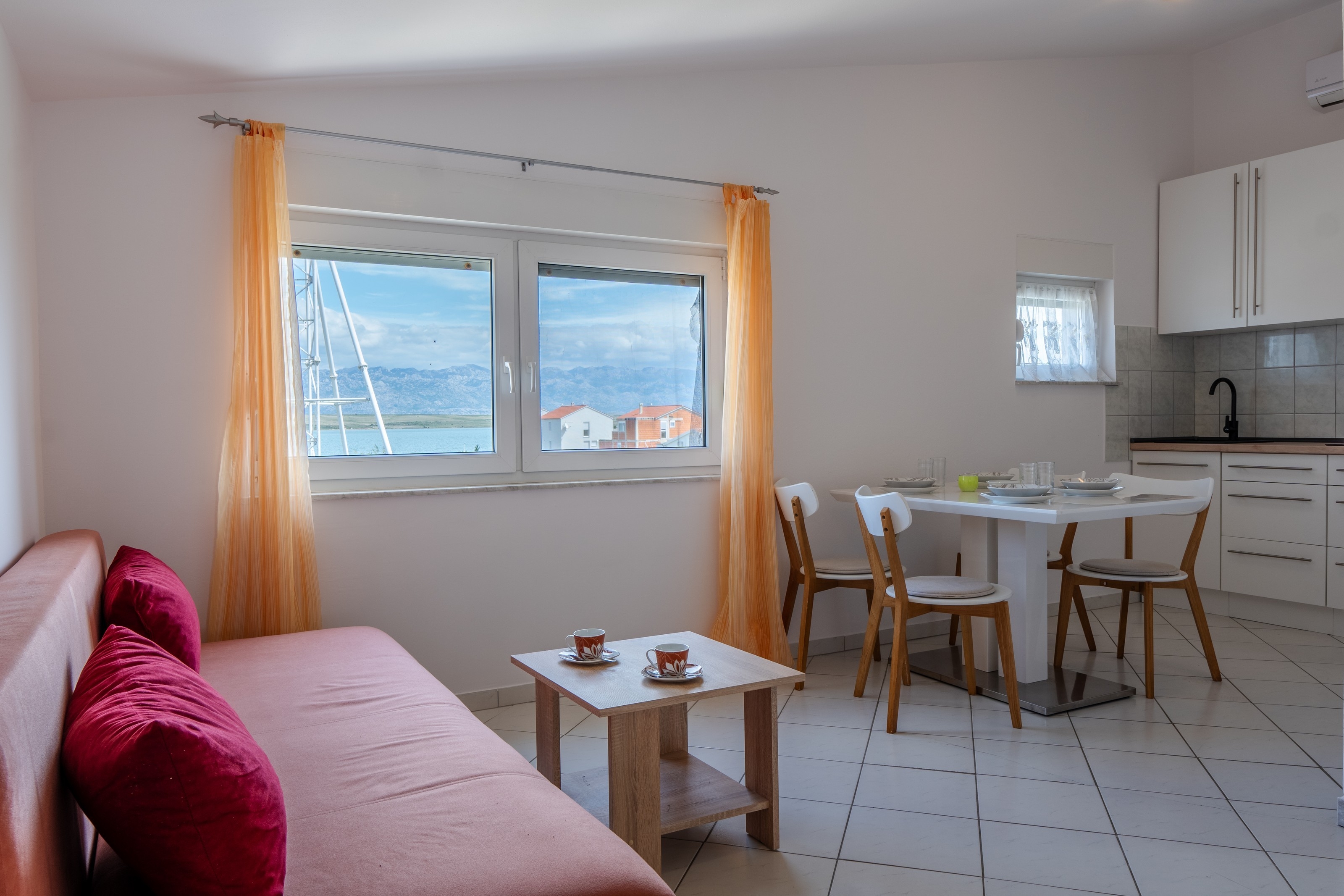 One bedroom apartment with terrace Vir (A-21523-b)