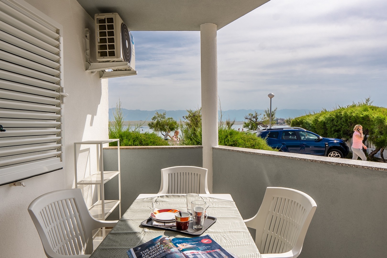 Two bedroom apartment with terrace and sea view Vir  A-a