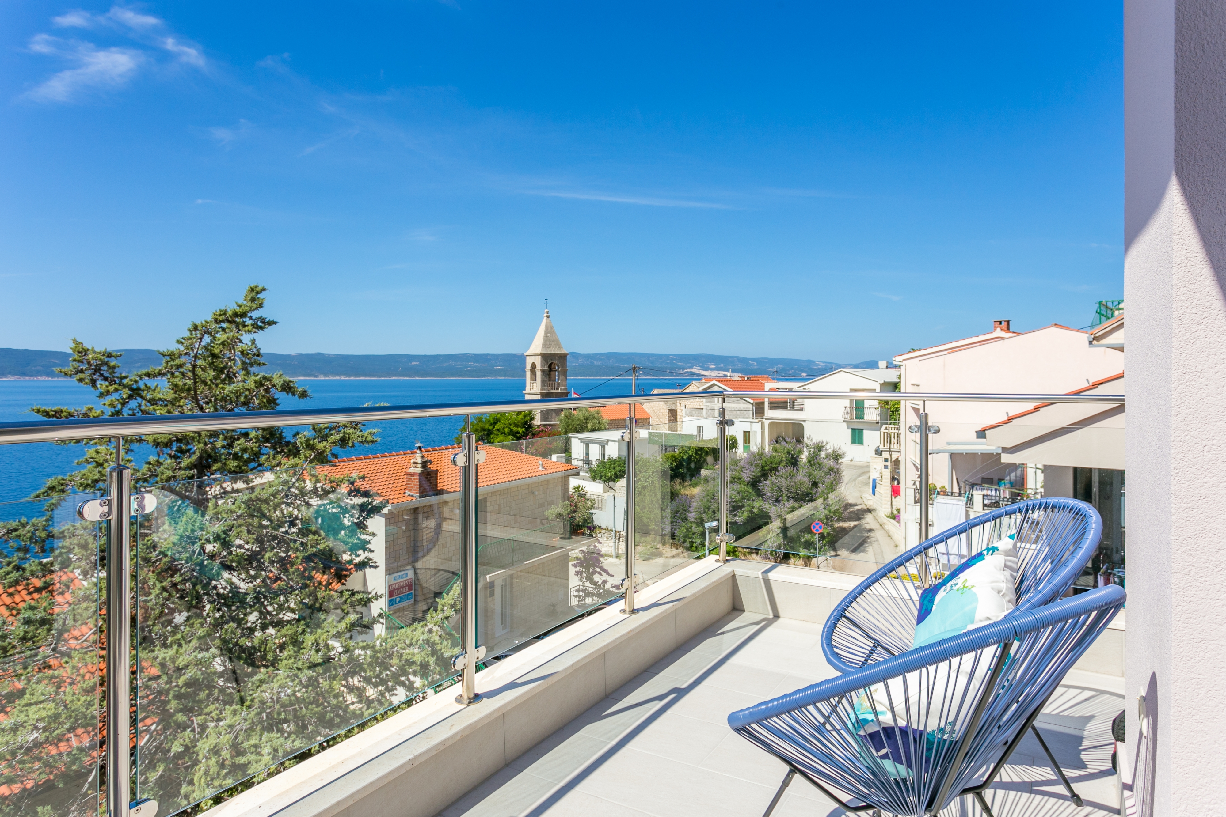 One bedroom apartment with terrace and sea view Pisak, Omiš  A-a