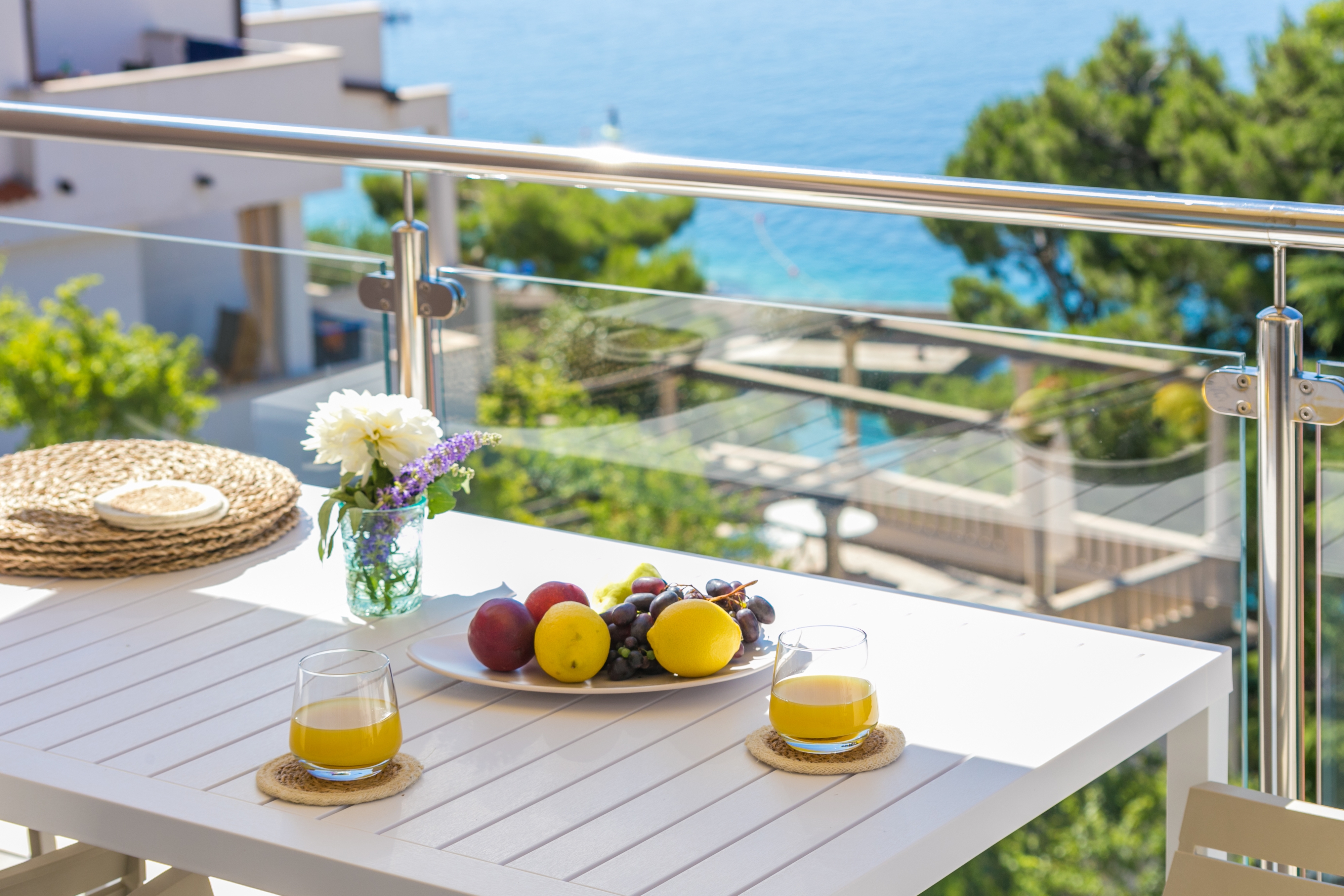 One bedroom apartment with terrace and sea view Pisak, Omiš  A-a