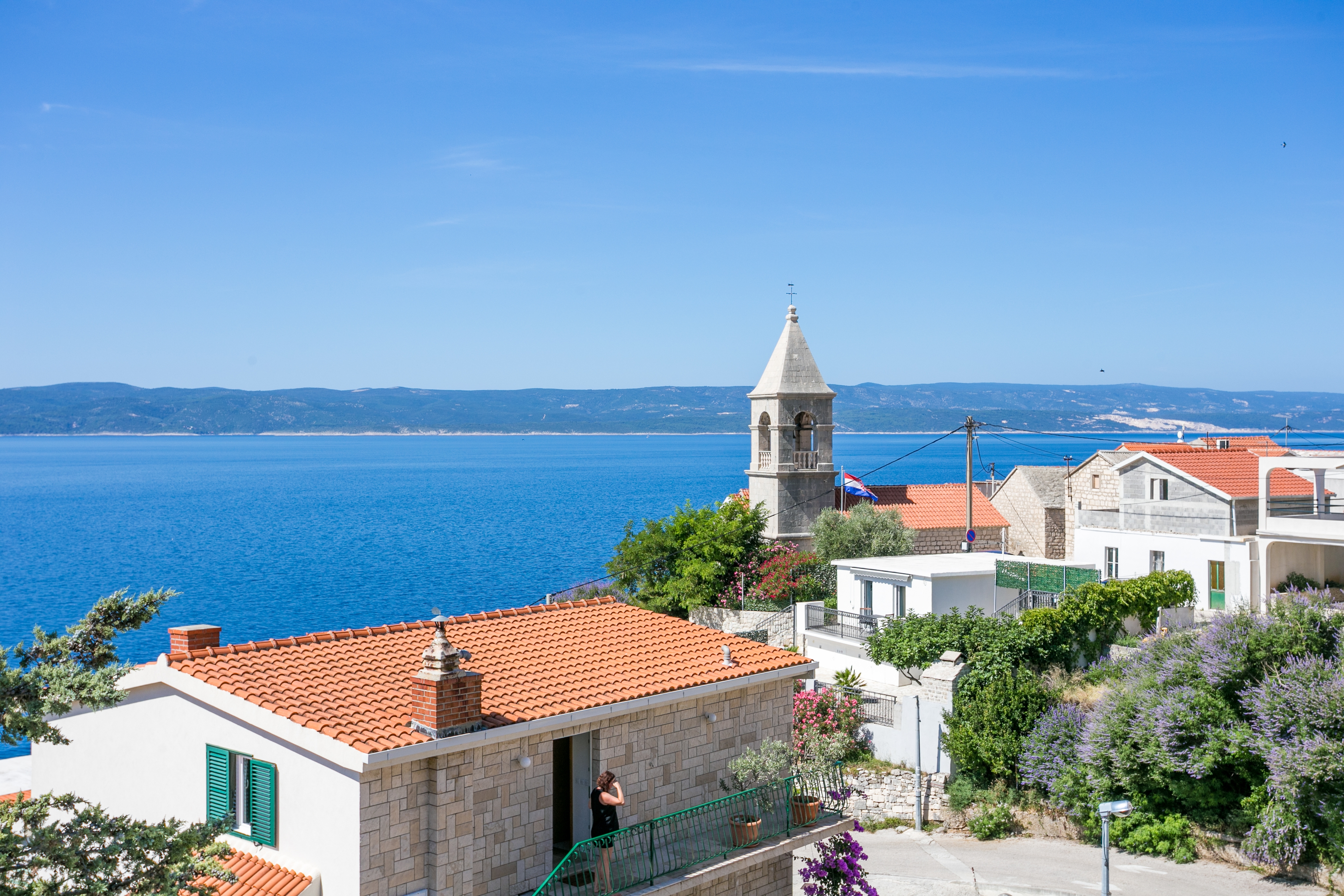 One bedroom apartment with terrace and sea view Pisak, Omiš  A-a