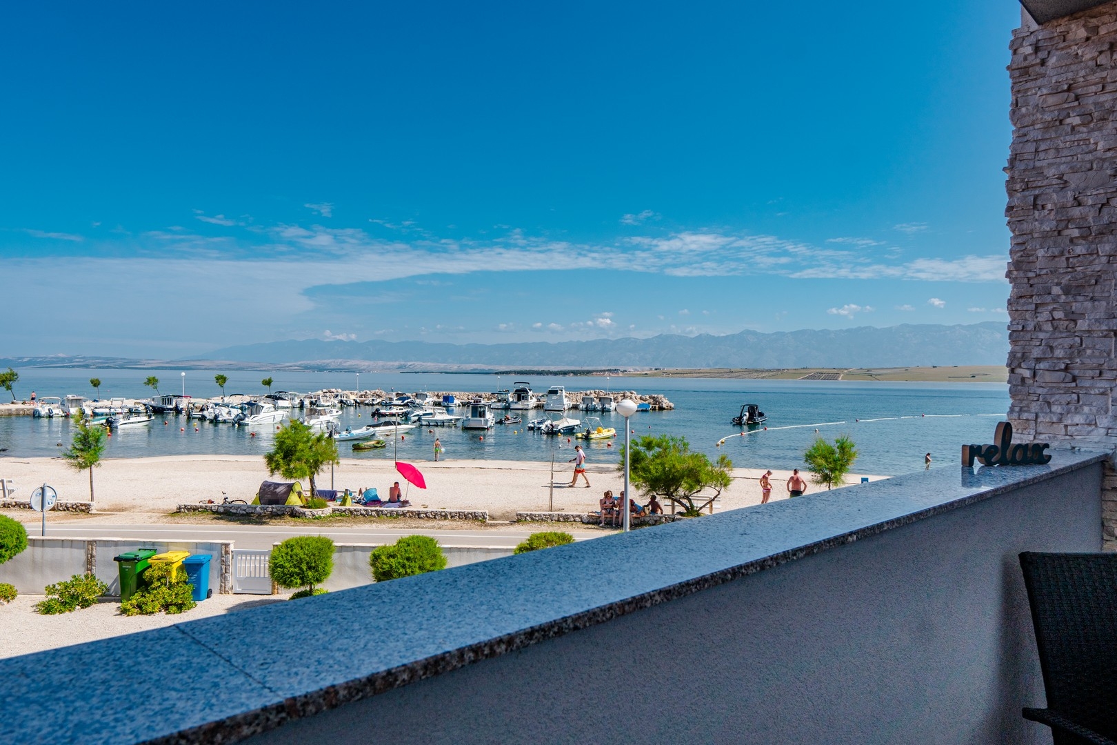 Two bedroom apartment with balcony and sea view Vir  A-a