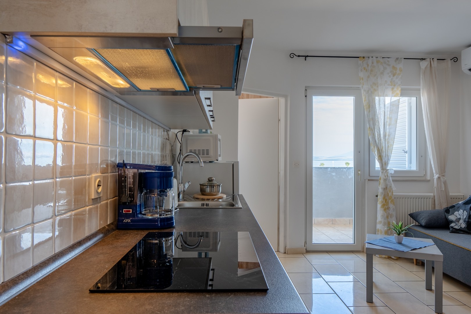 Two bedroom apartment with balcony and sea view Vir  A-a