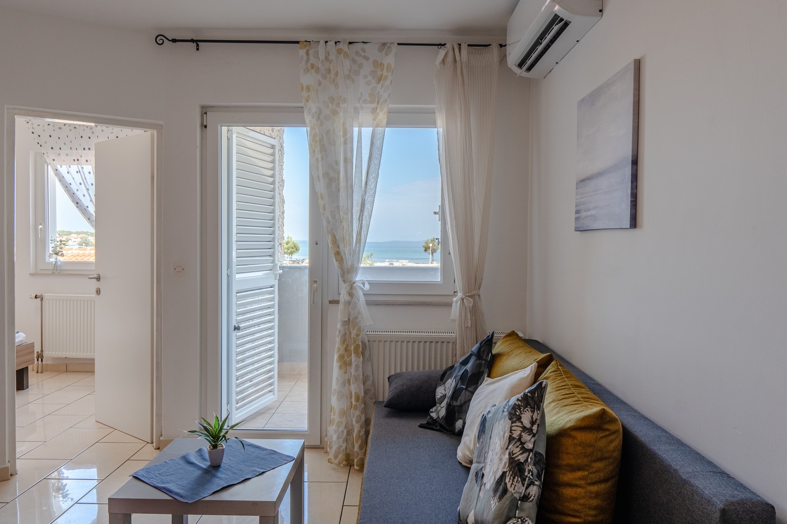 Two bedroom apartment with balcony and sea view Vir  A-a