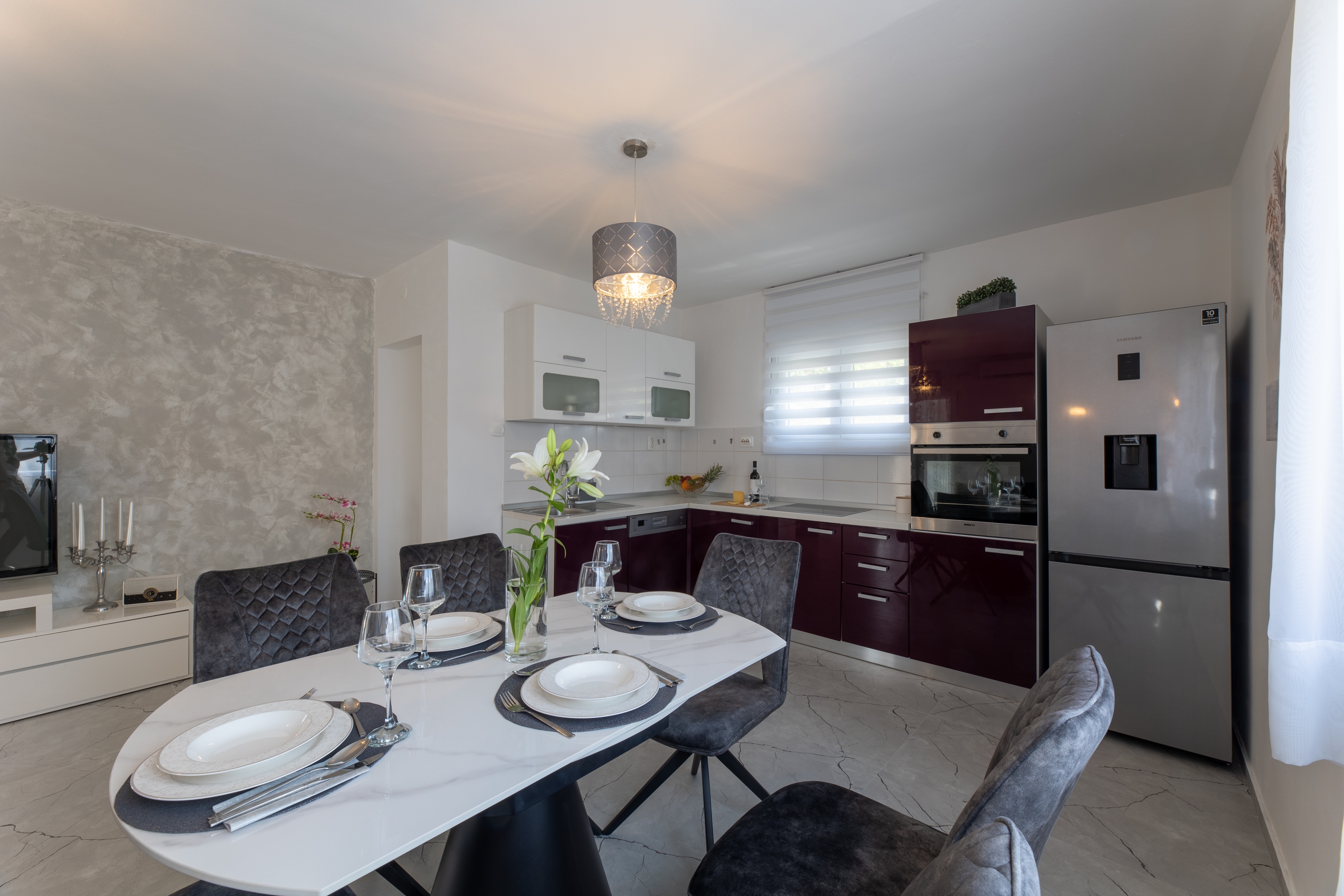 Two bedroom apartment with terrace and sea view Mastrinka, Čiovo  A-a
