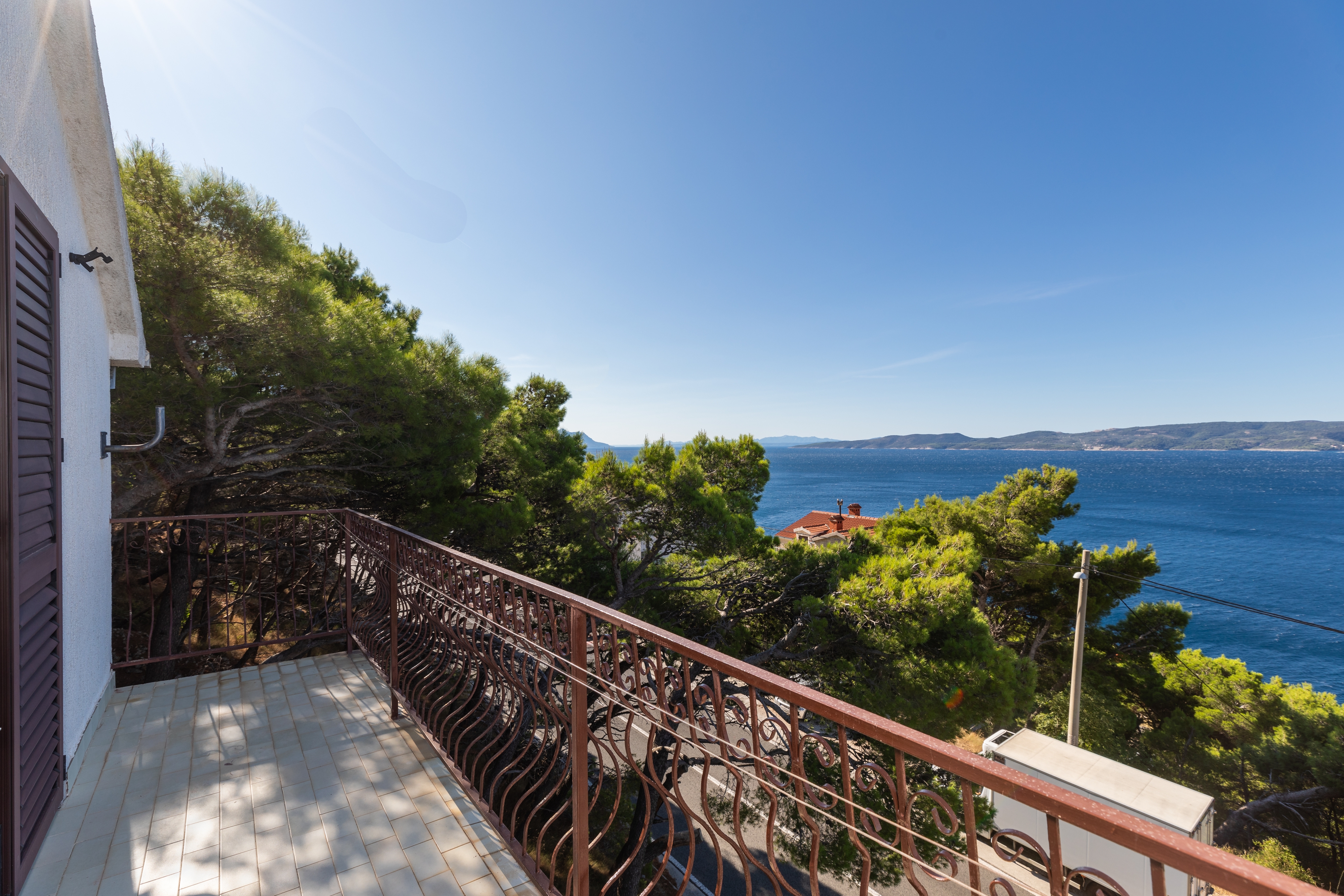 Studio flat with balcony and sea view Marušići, Omiš  AS-a