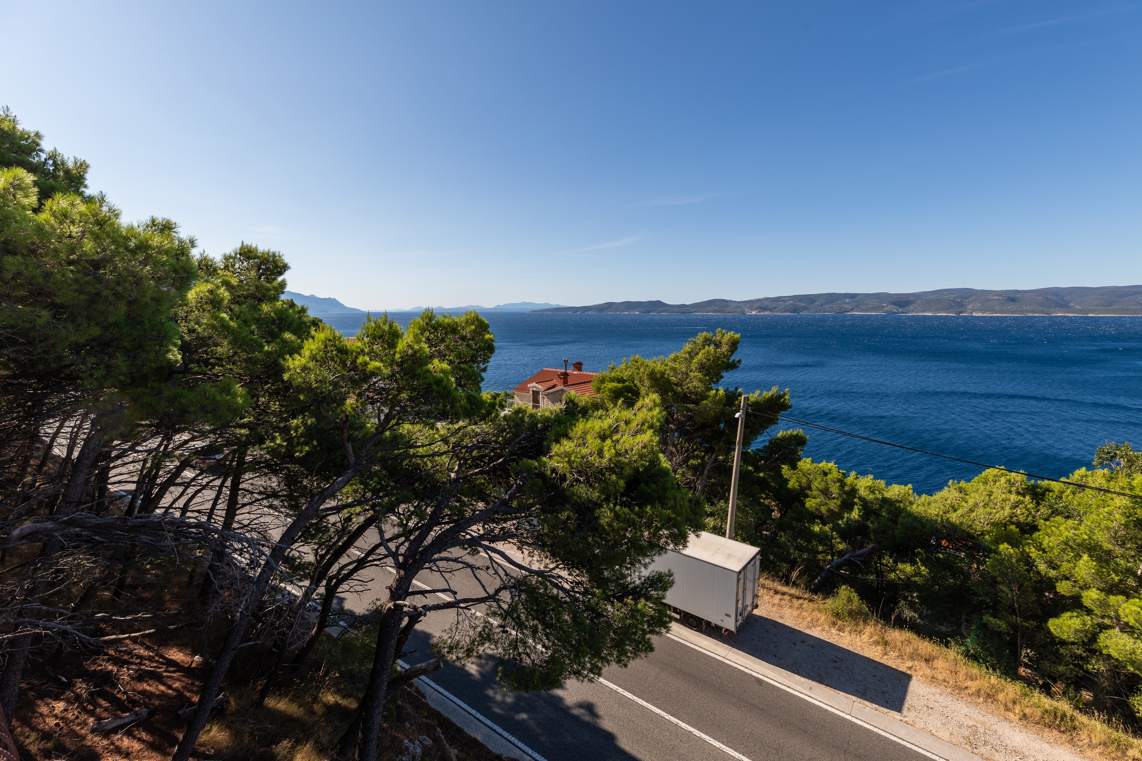 Studio flat with balcony and sea view Marušići, Omiš  AS-a