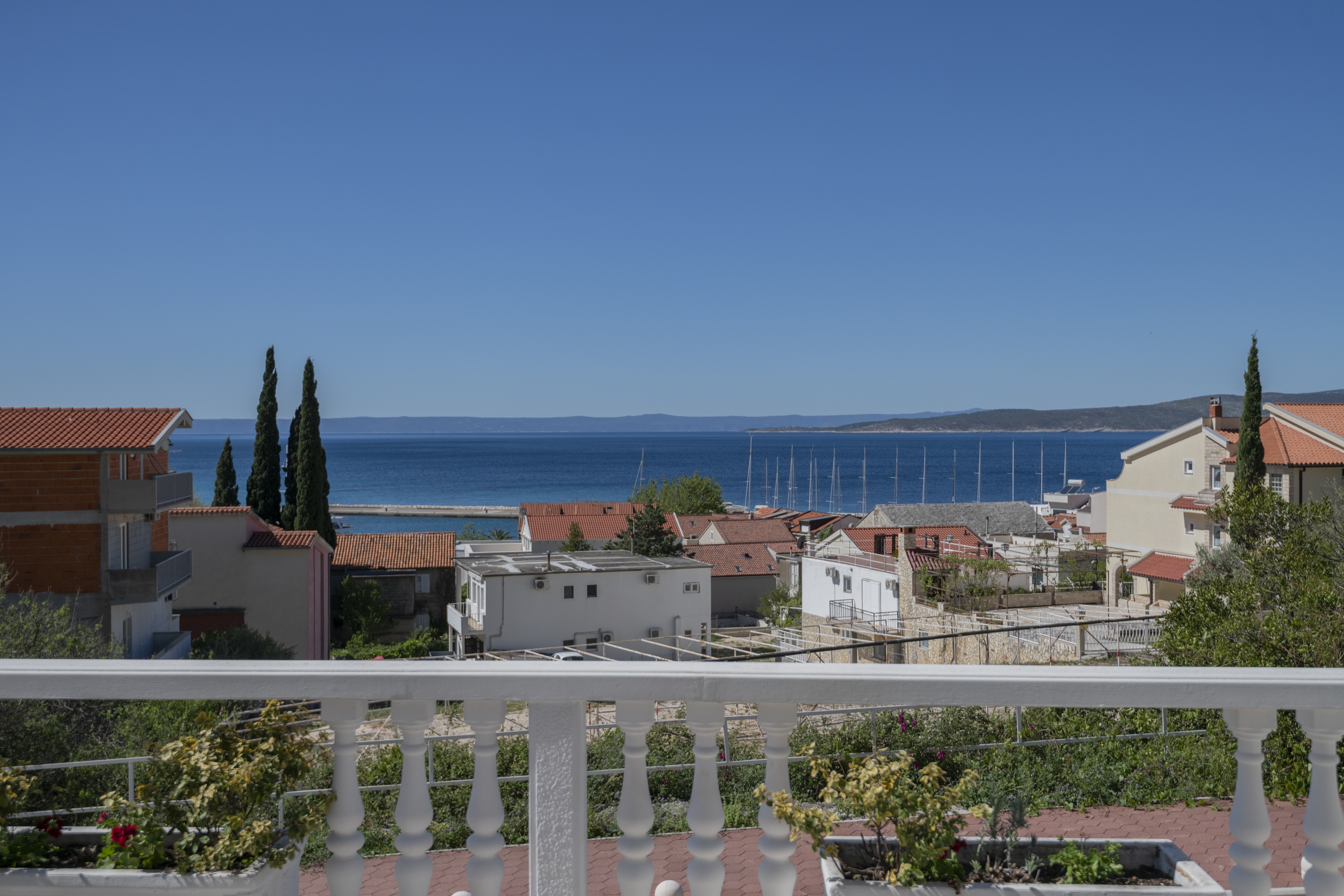 Two bedroom apartment with terrace and sea view Baška Voda, Makarska  A-a
