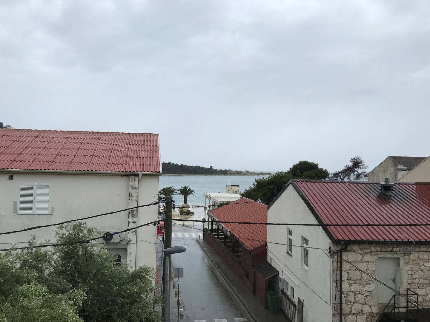 One bedroom apartment with terrace and sea view Novalja, Pag  A-b
