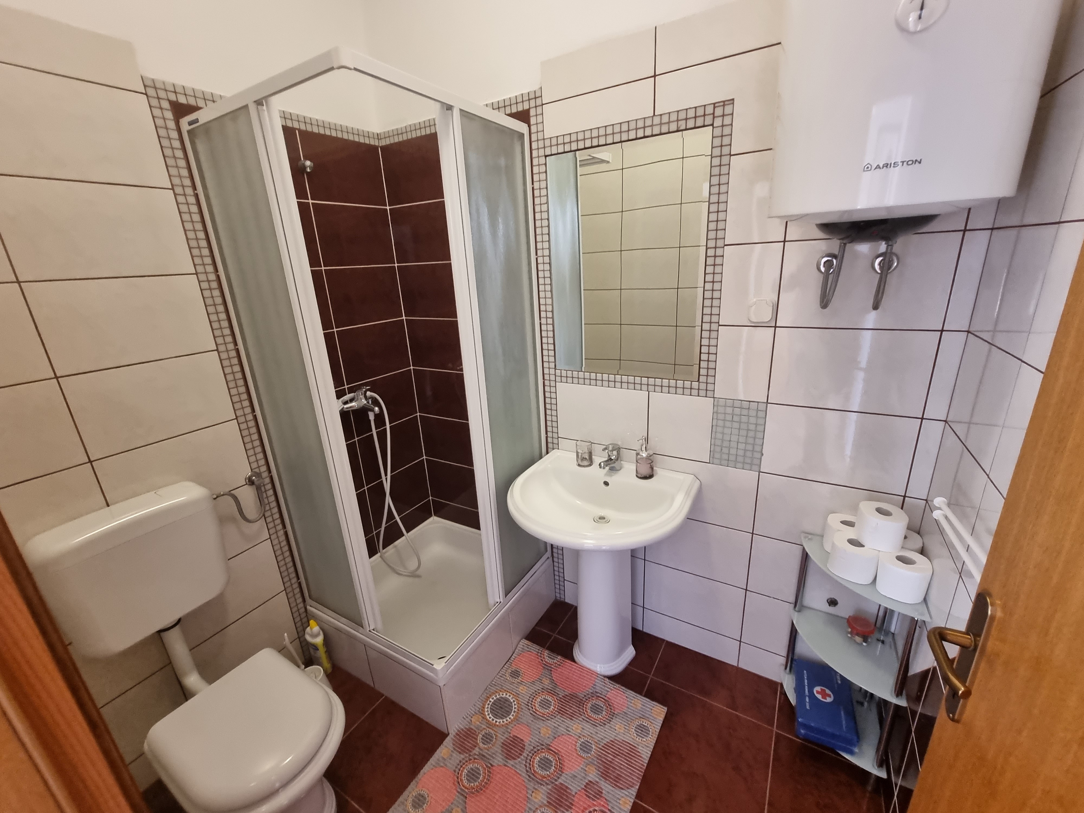 Two bedroom apartment with terrace and sea view Vir  A-b