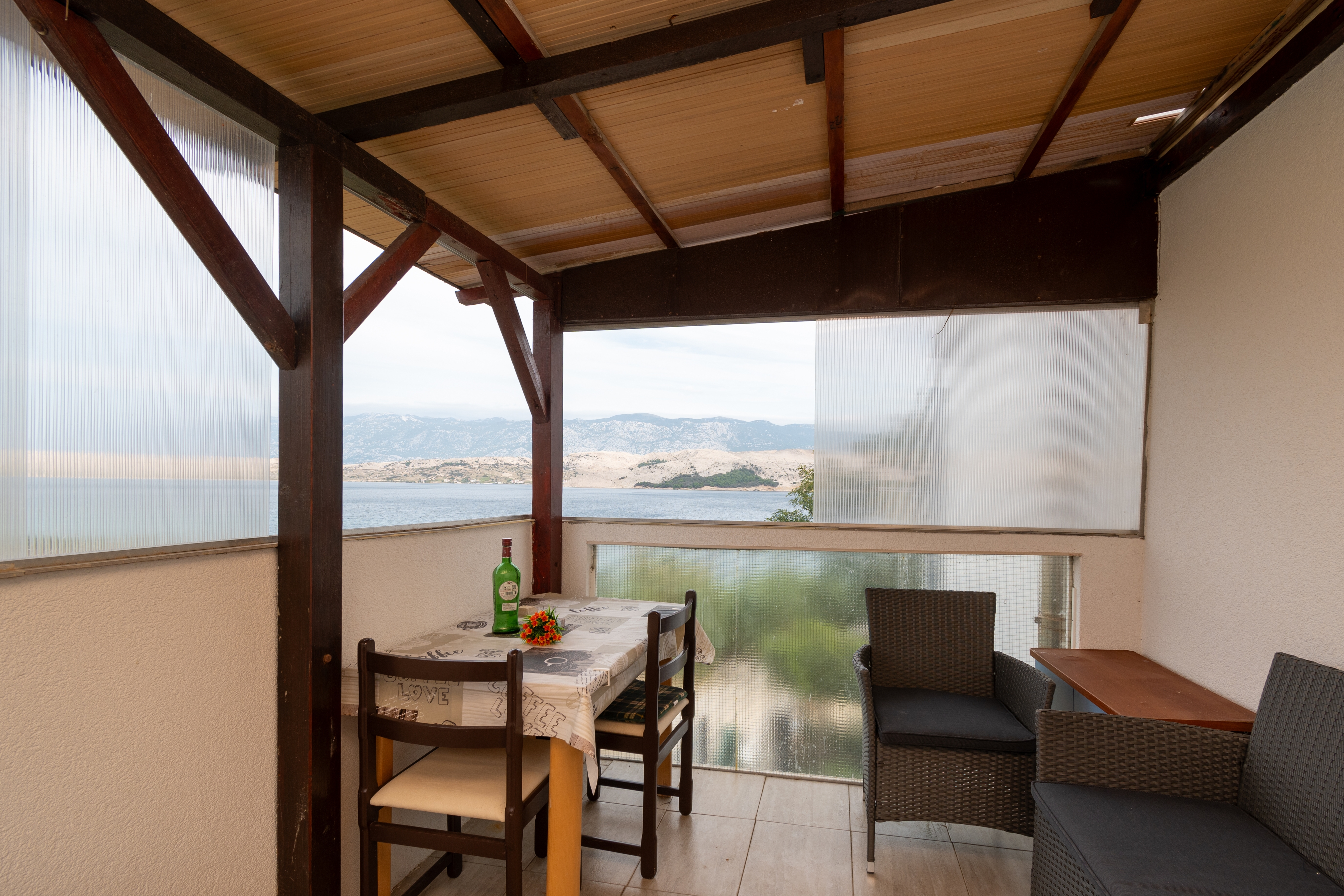 One bedroom apartment with terrace and sea view Sveti Marko, Pag  A-a