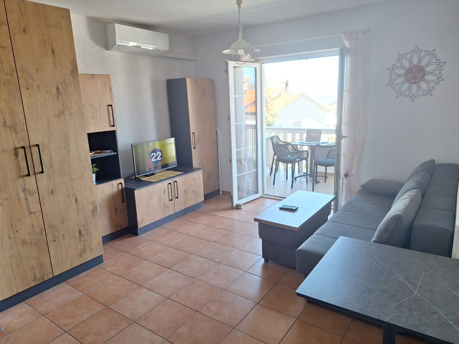 One bedroom apartment with balcony and sea view Malinska (Krk) (A-21671-a)