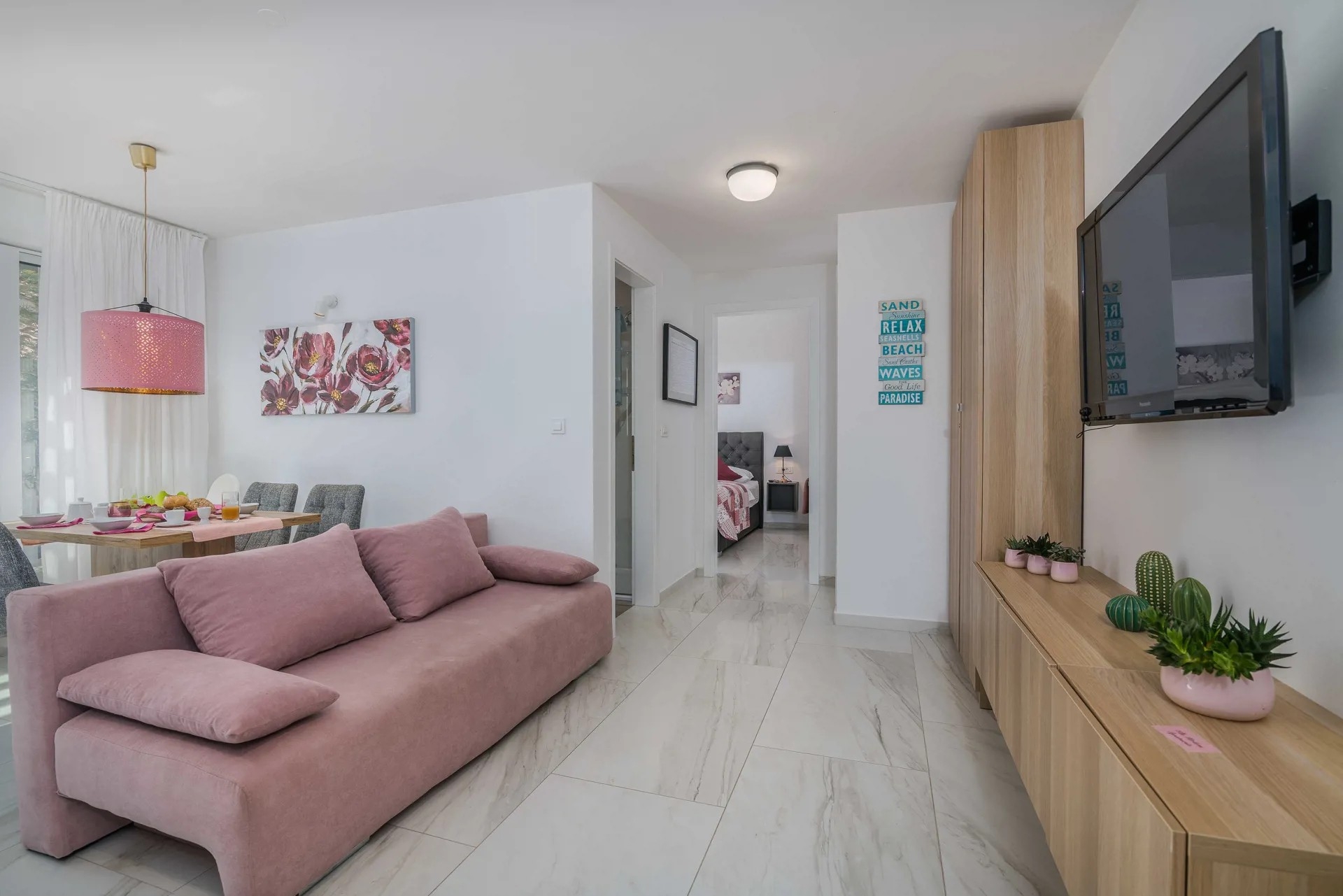 One bedroom apartment with terrace Vantačići (Krk) (A-21690-g)