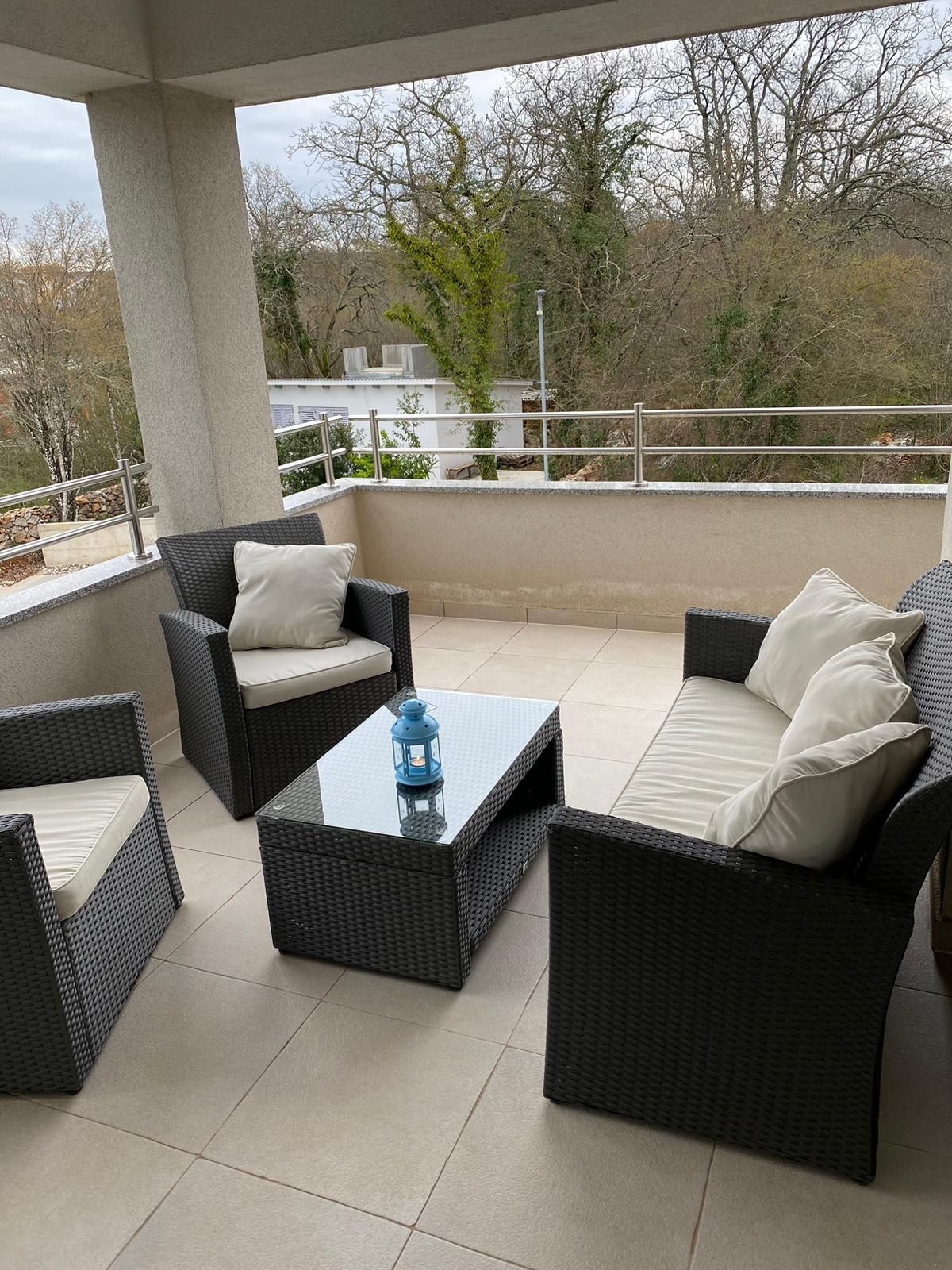Two bedroom apartment with terrace Vantačići, Krk  A-a