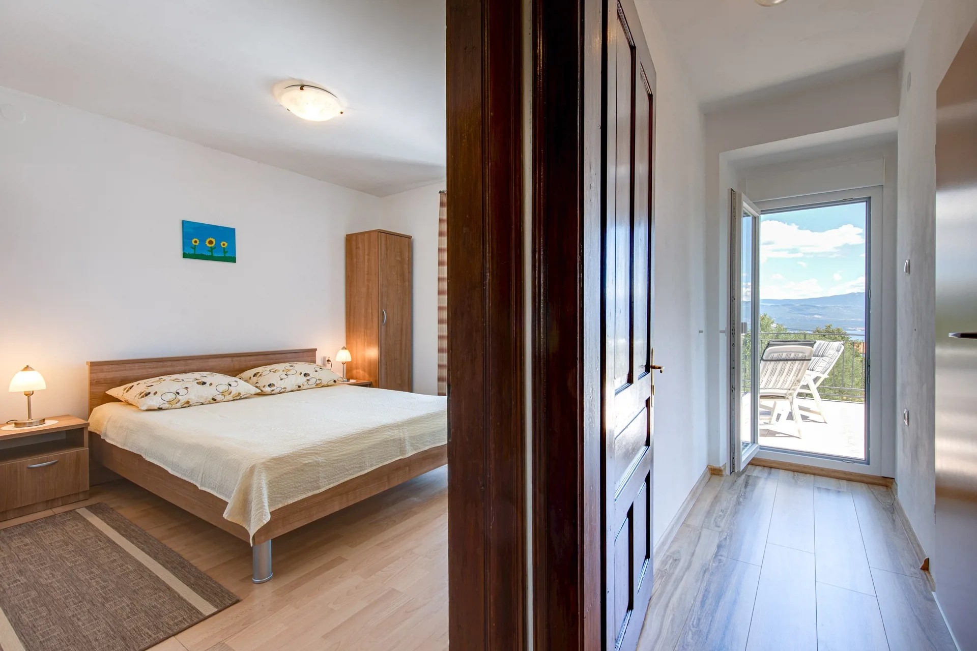 Two bedroom apartment with terrace and sea view Risika, Krk  A-a