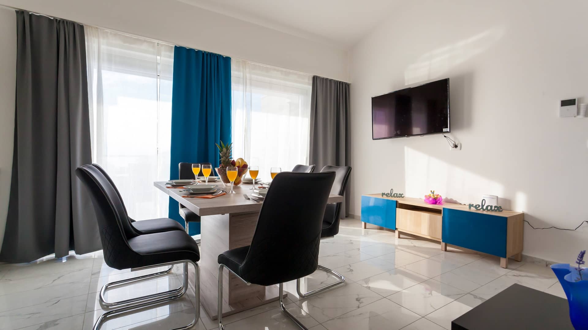 Three bedroom apartment with terrace Malinska, Krk  A-c