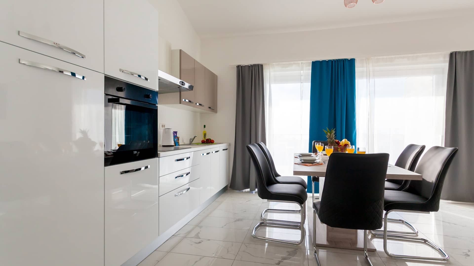 Three bedroom apartment with terrace Malinska, Krk  A-c