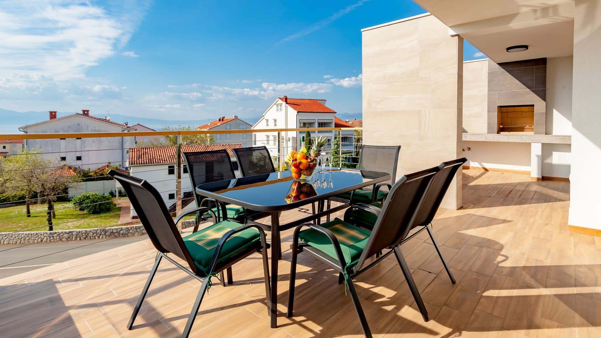 Three bedroom apartment with terrace Malinska, Krk  A-c