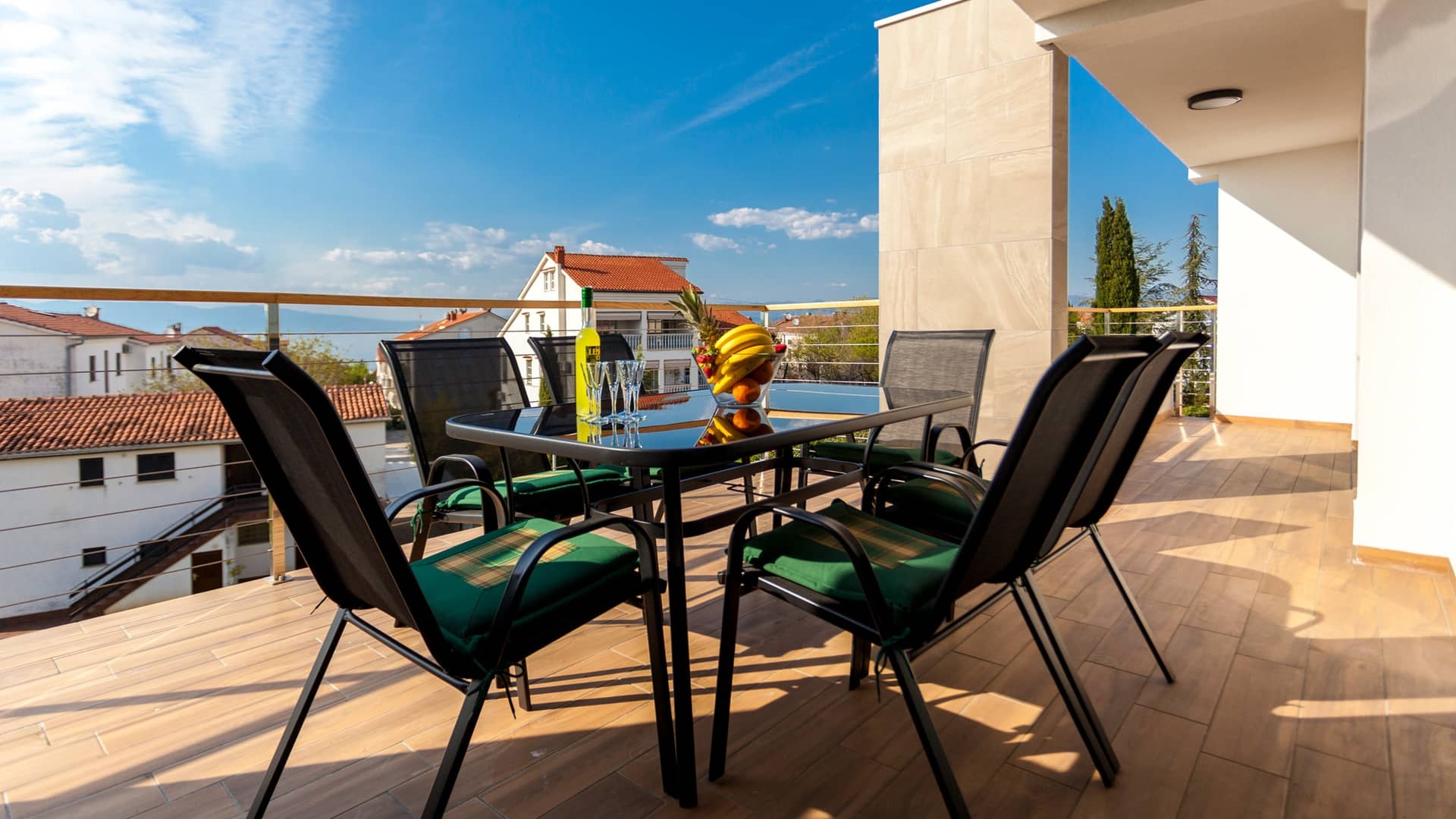 Three bedroom apartment with terrace Malinska, Krk  A-d