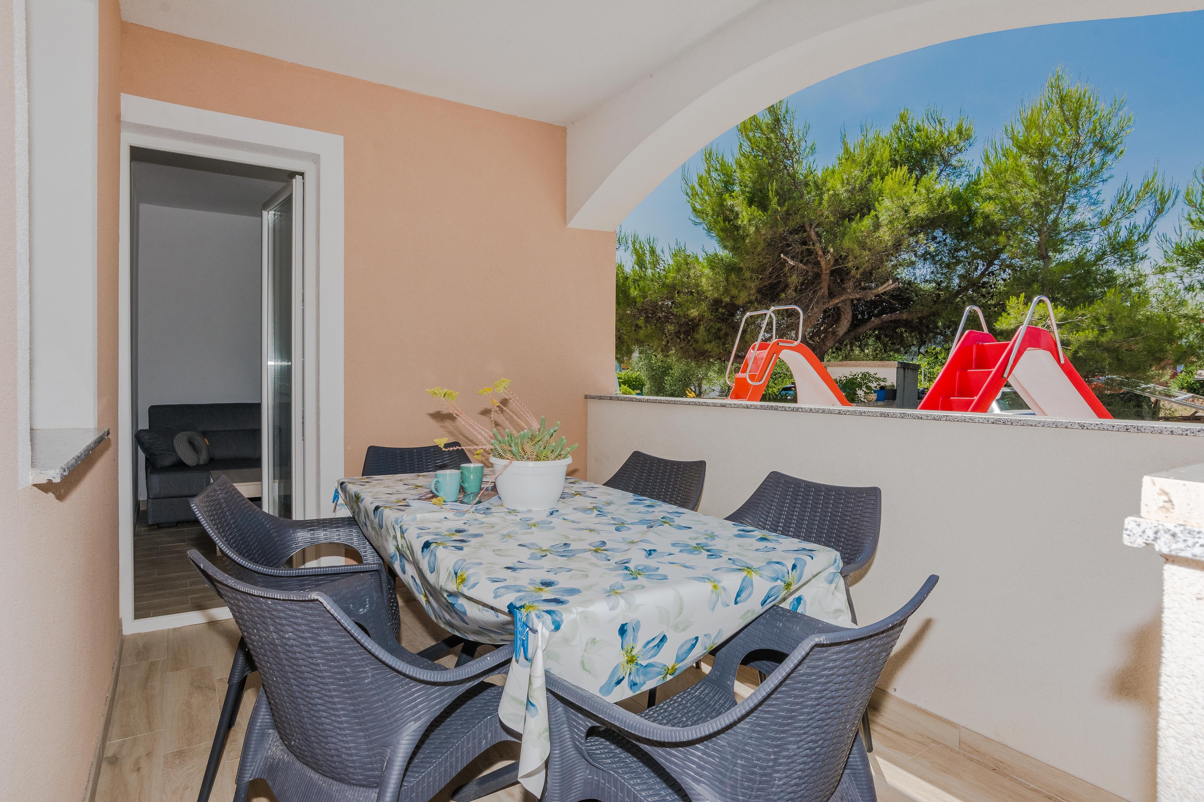 Two bedroom apartment with terrace Vir (A-21782-a) Two bedroom apartment with terrace Vir (A-21782-a)