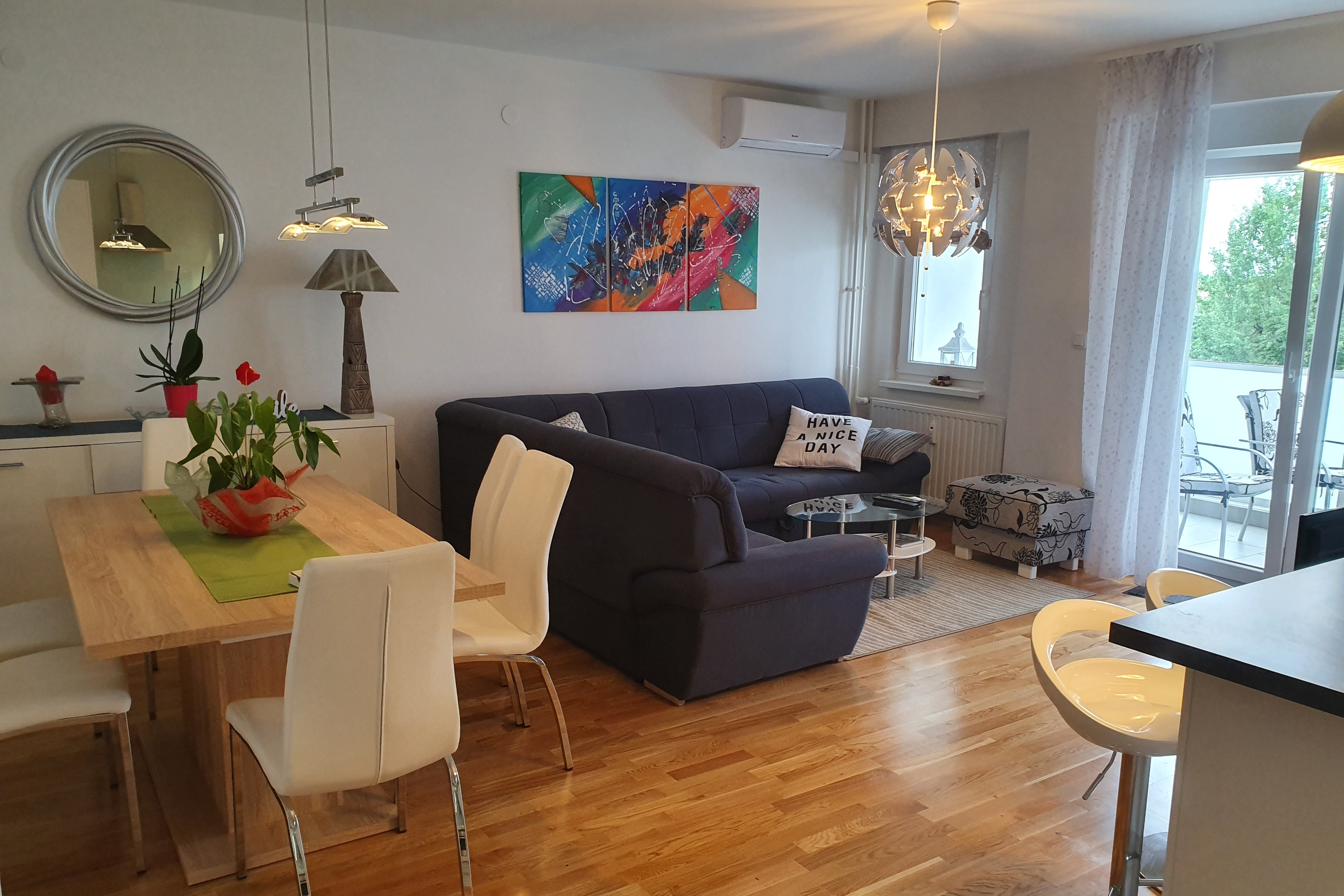 Two bedroom apartment with balcony Zagreb  A-a