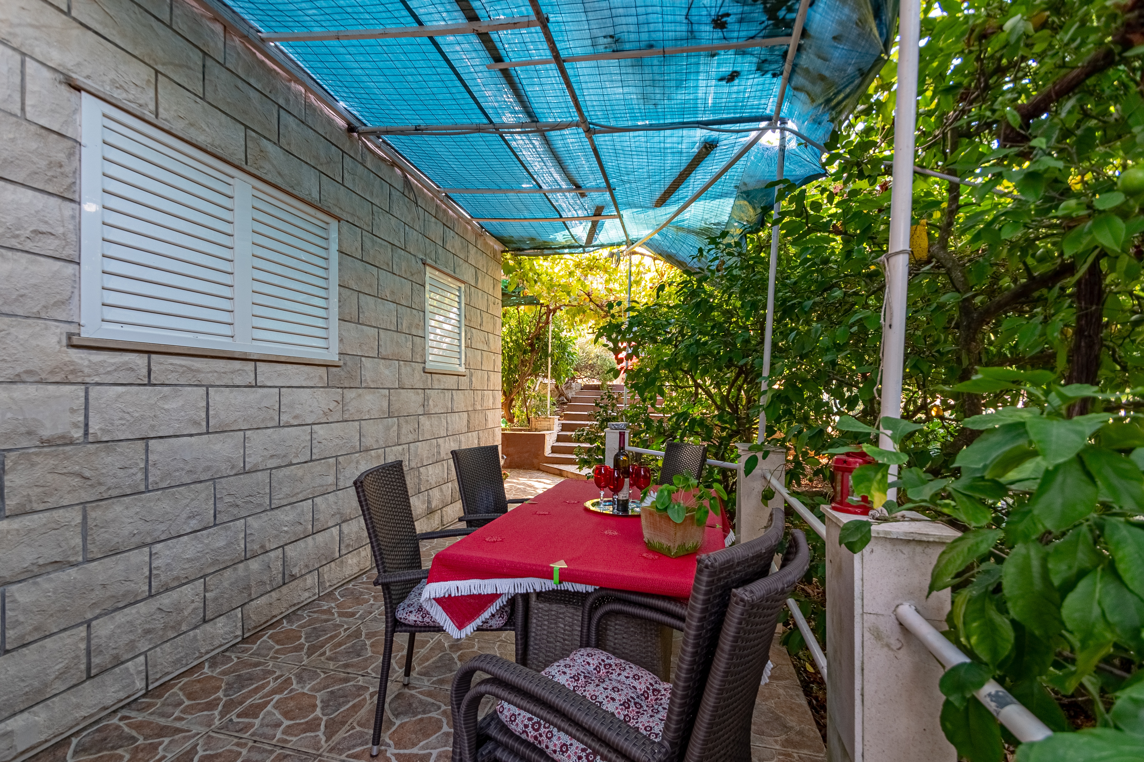 Two bedroom apartment with terrace Kneža, Korčula  A-a