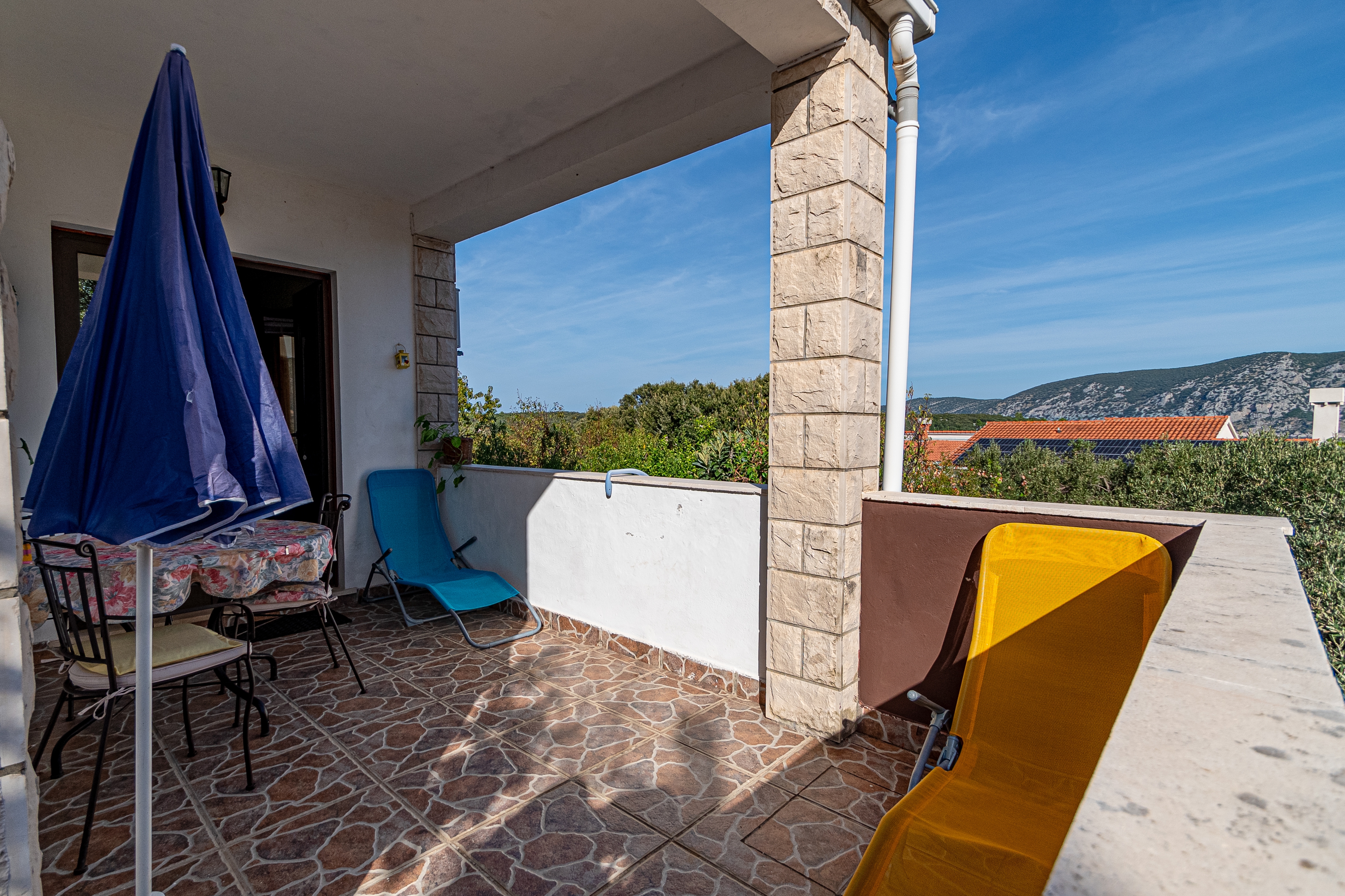 One bedroom apartment with terrace and sea view Kneža, Korčula  A-b