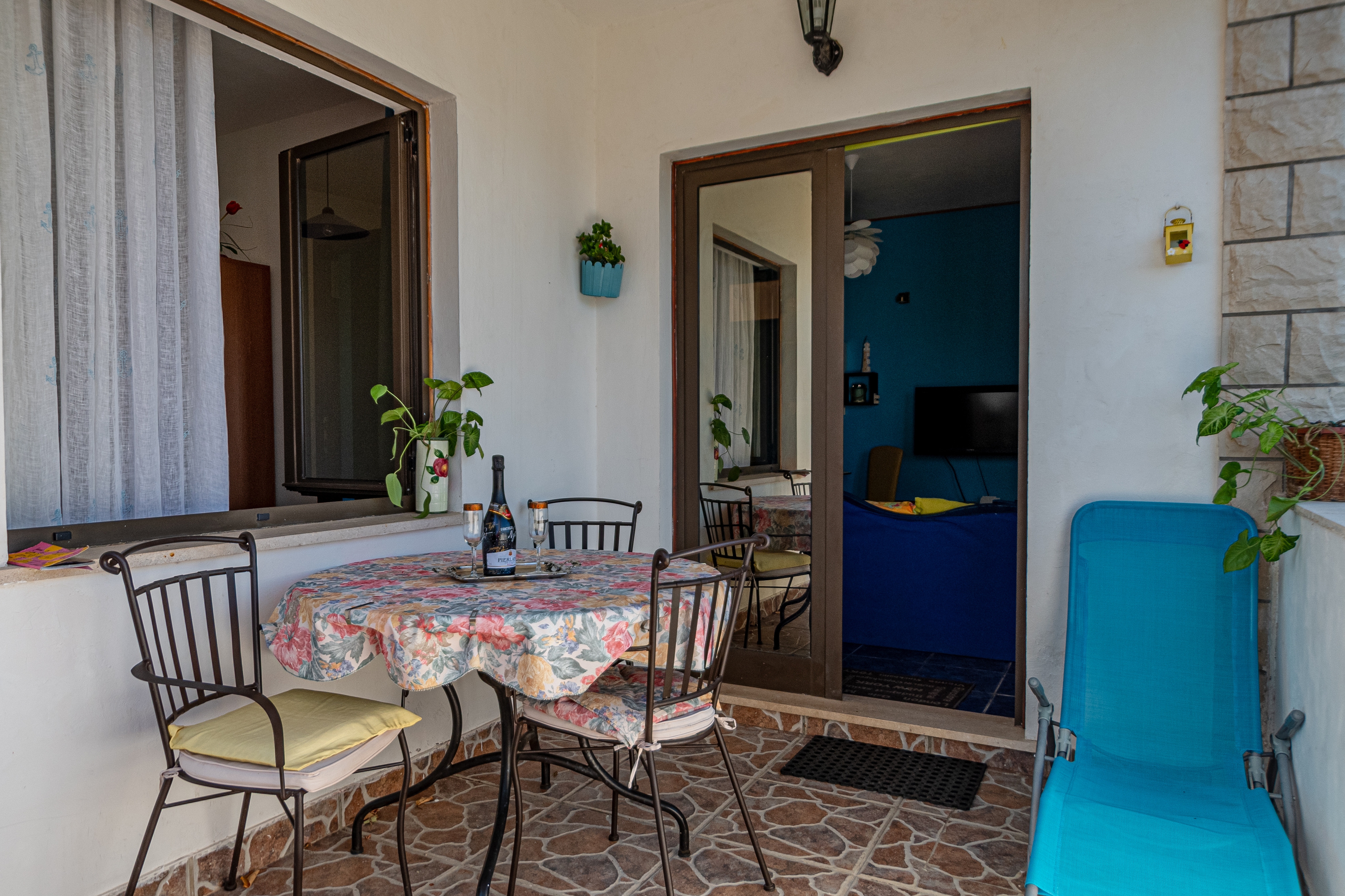 One bedroom apartment with terrace and sea view Kneža, Korčula  A-b