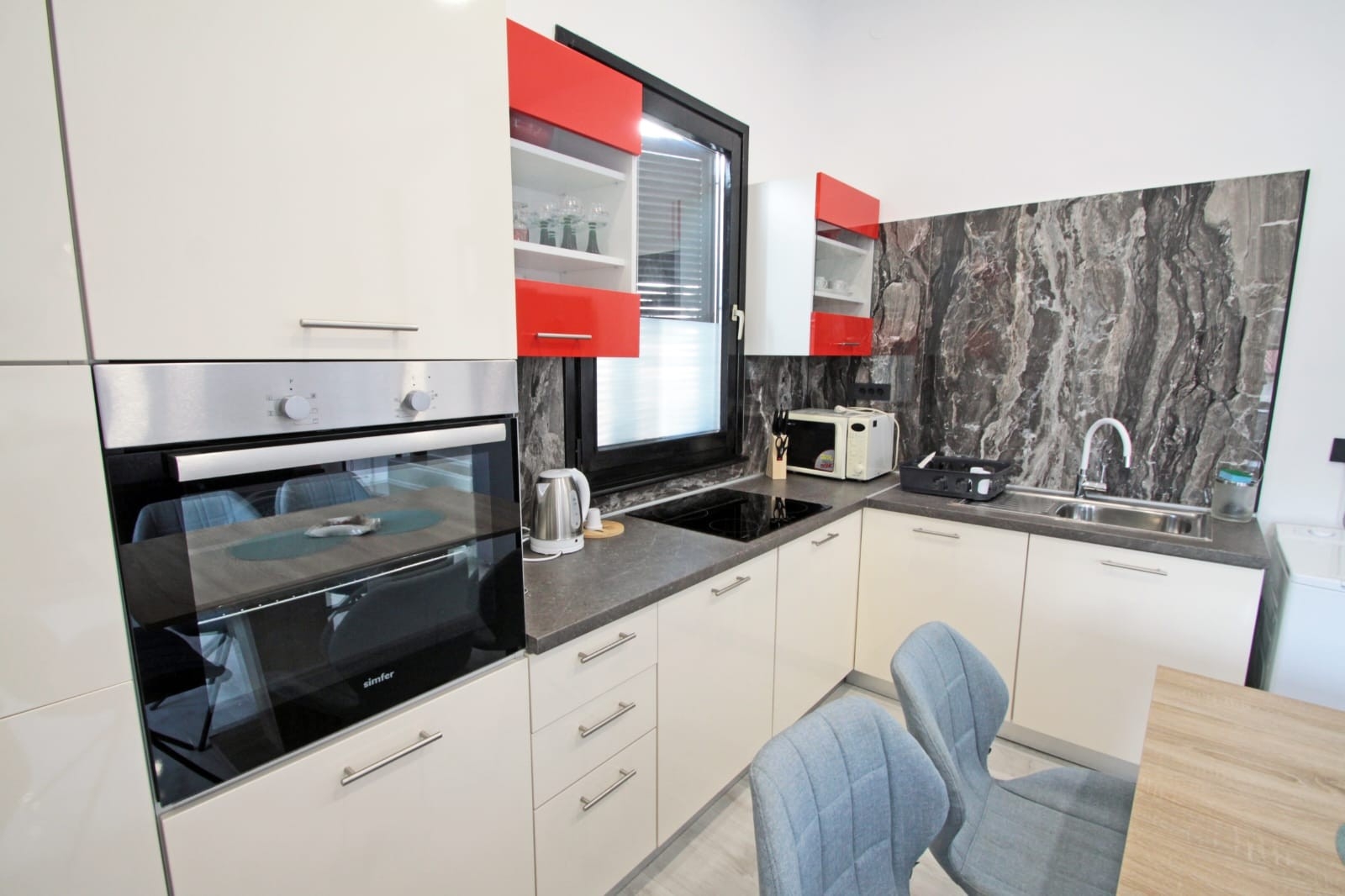 Two bedroom house with terrace and sea view Vinjerac, Zadar  K
