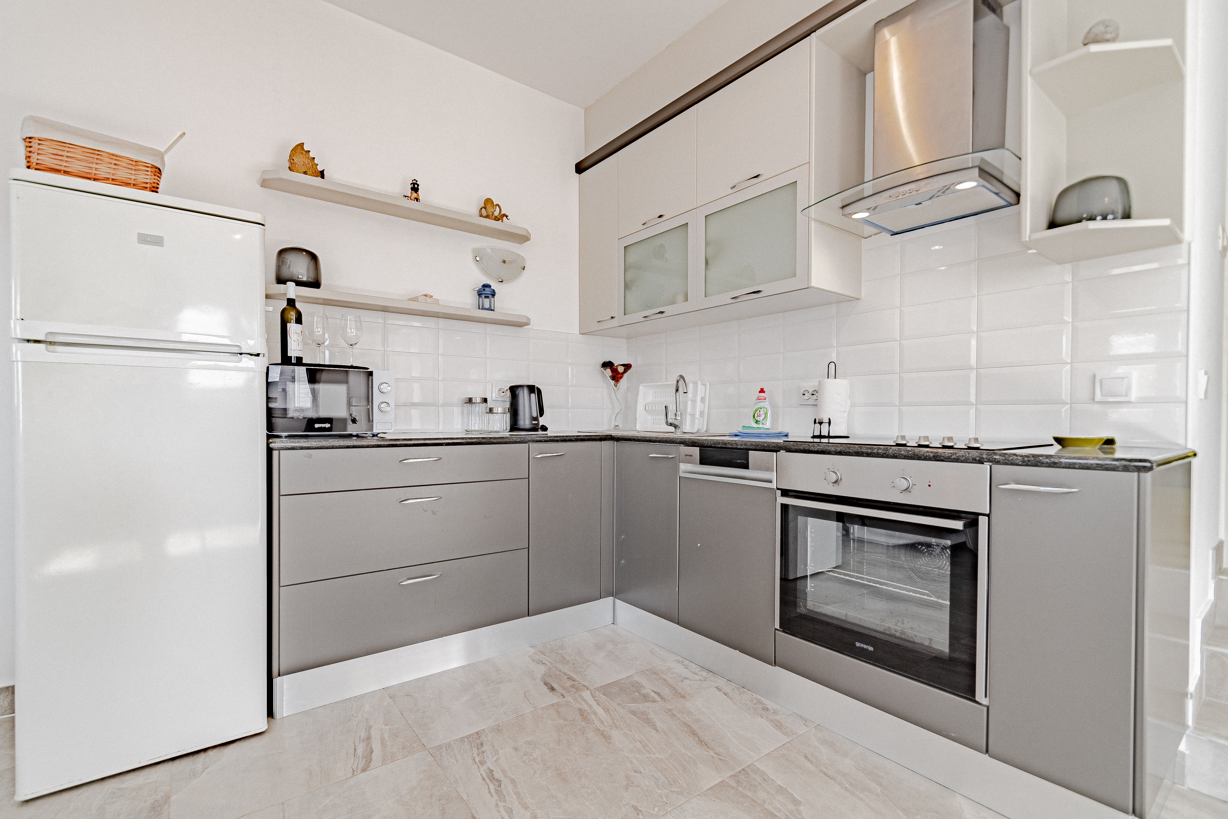 One bedroom apartment with terrace and sea view Kneža, Korčula  A-a